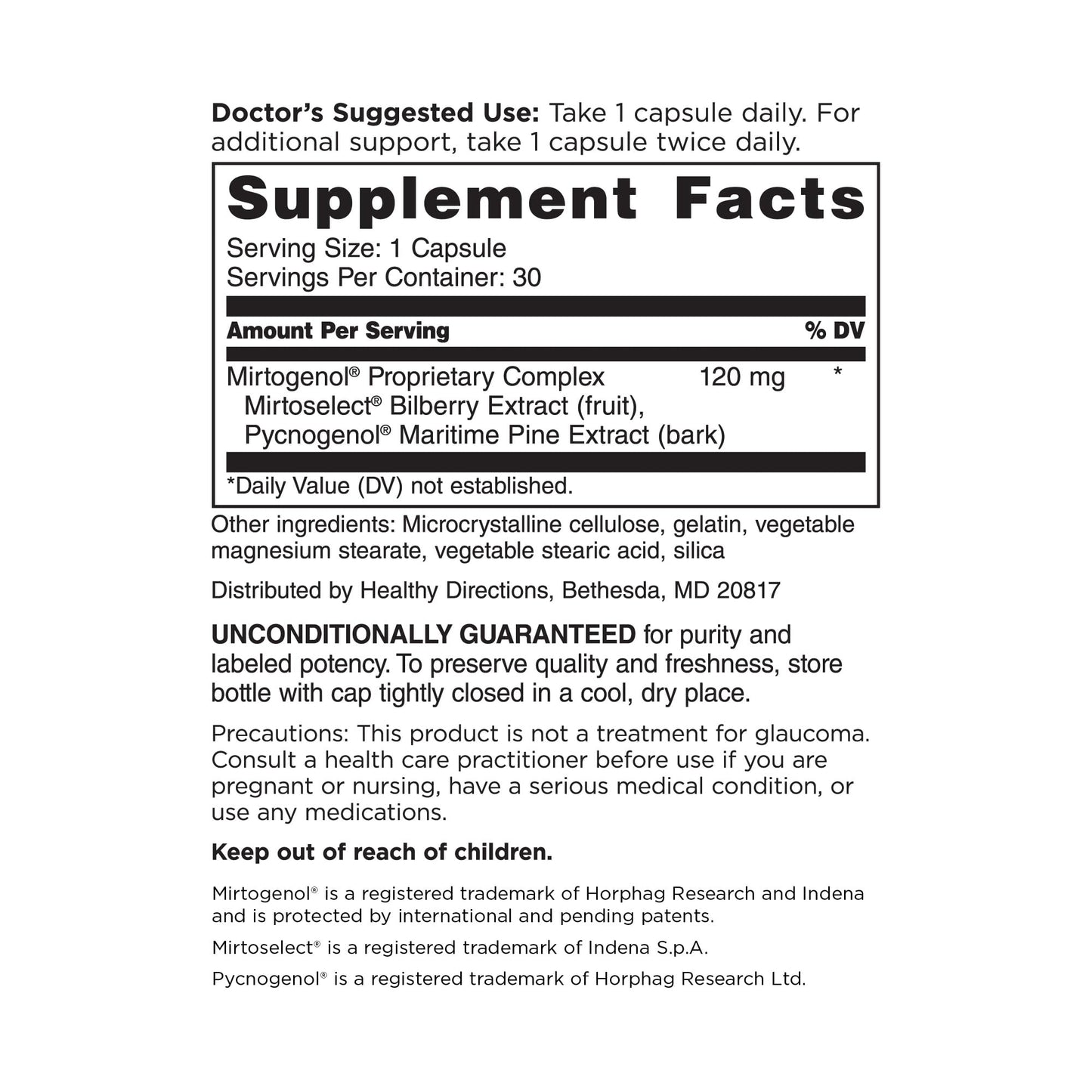 DR.WHITAKER Ocular Pressure & Retina Defense Supplement 60 Capsules