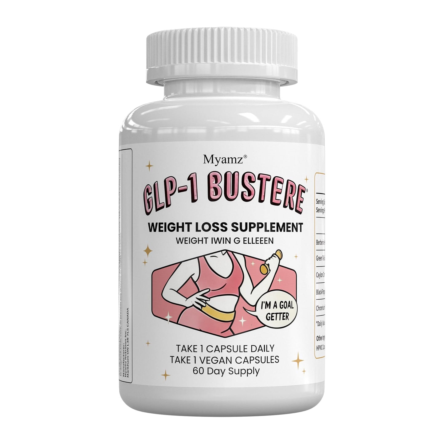 Myamz Female Metabolism Support Supplement Capsule 120 Count