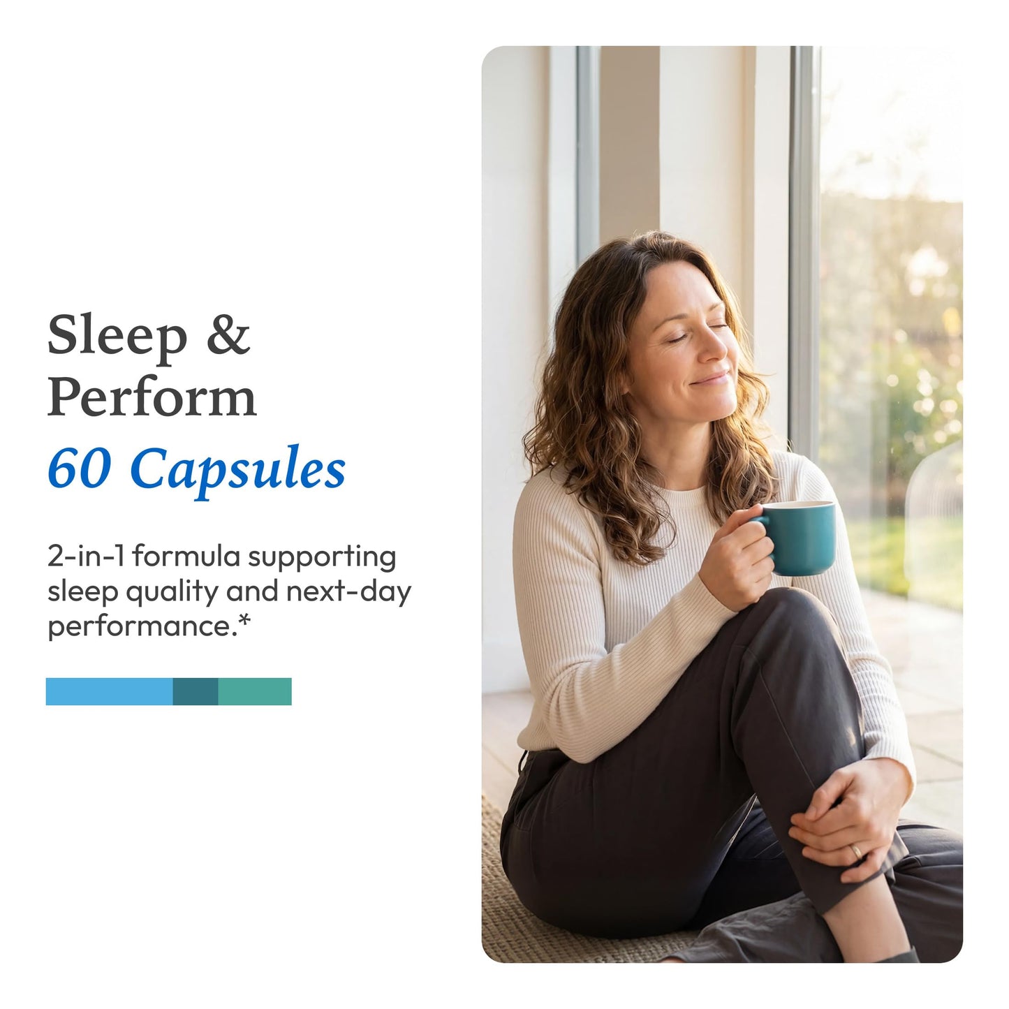 XYMOGEN Sleep & Perform Magnesium & Ashwagandha Capsules, 60 Count