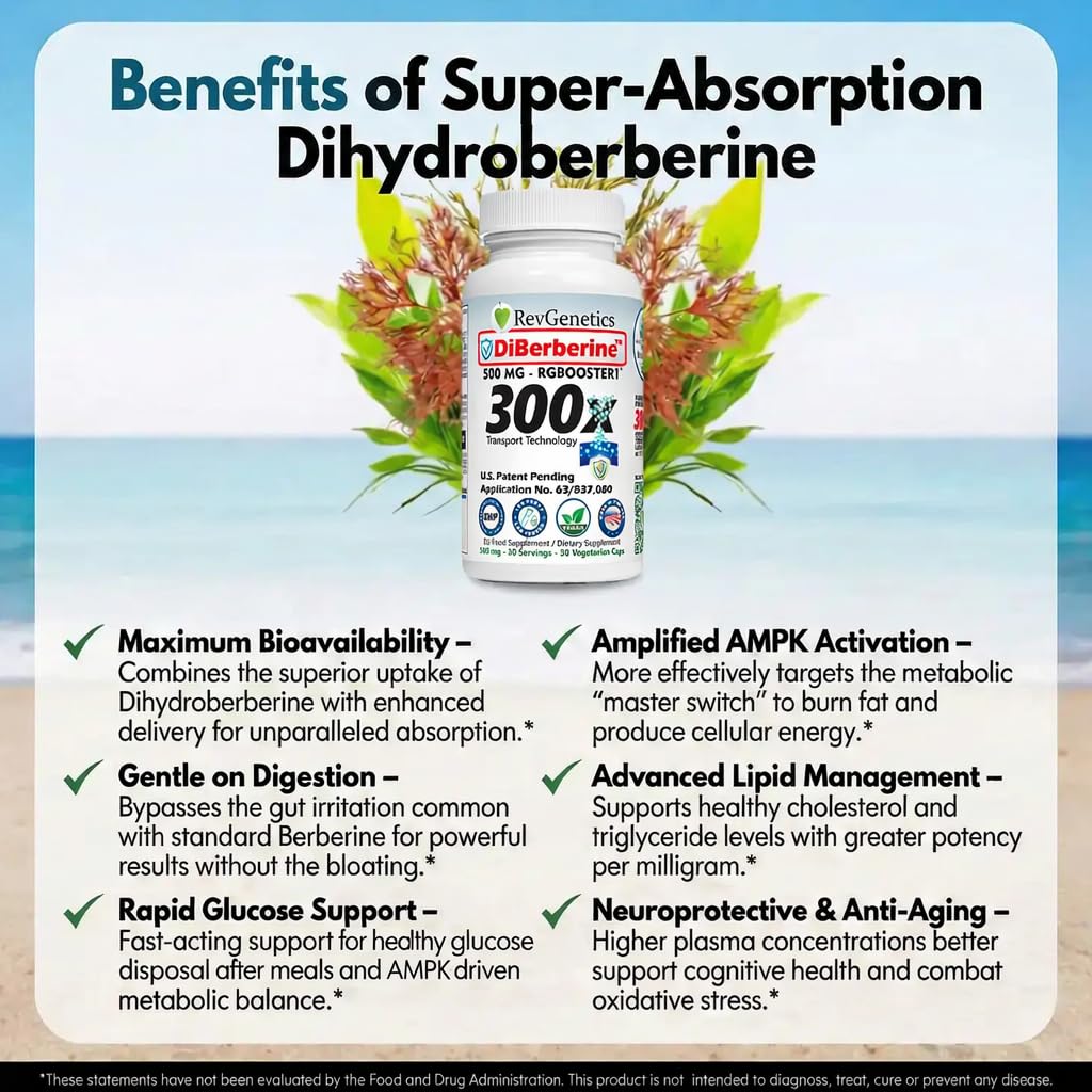REVGENETICS DiBerberine Proprietary Blend 30 Capsules