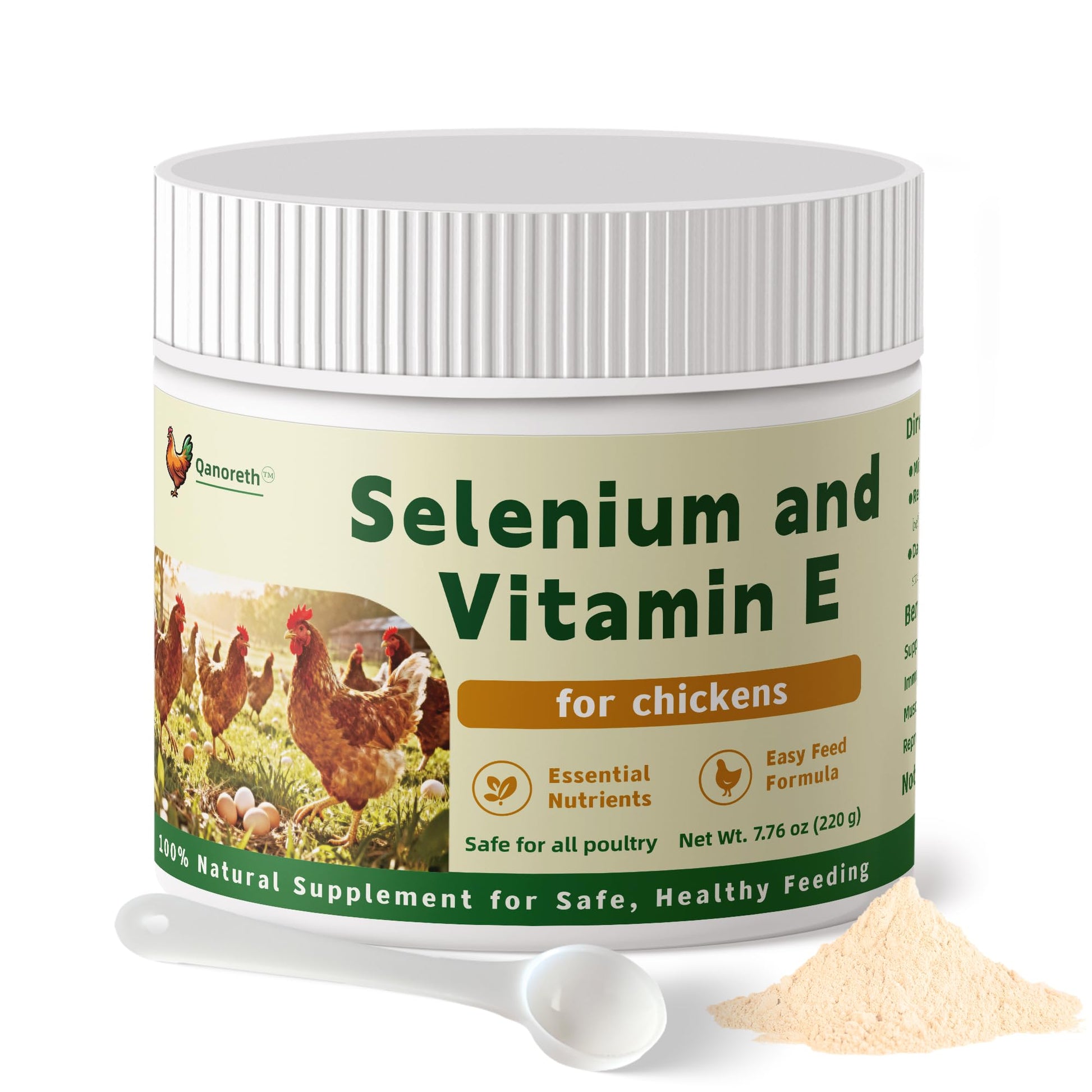 Qanoreth Vitamin E Powder for Chickens 1