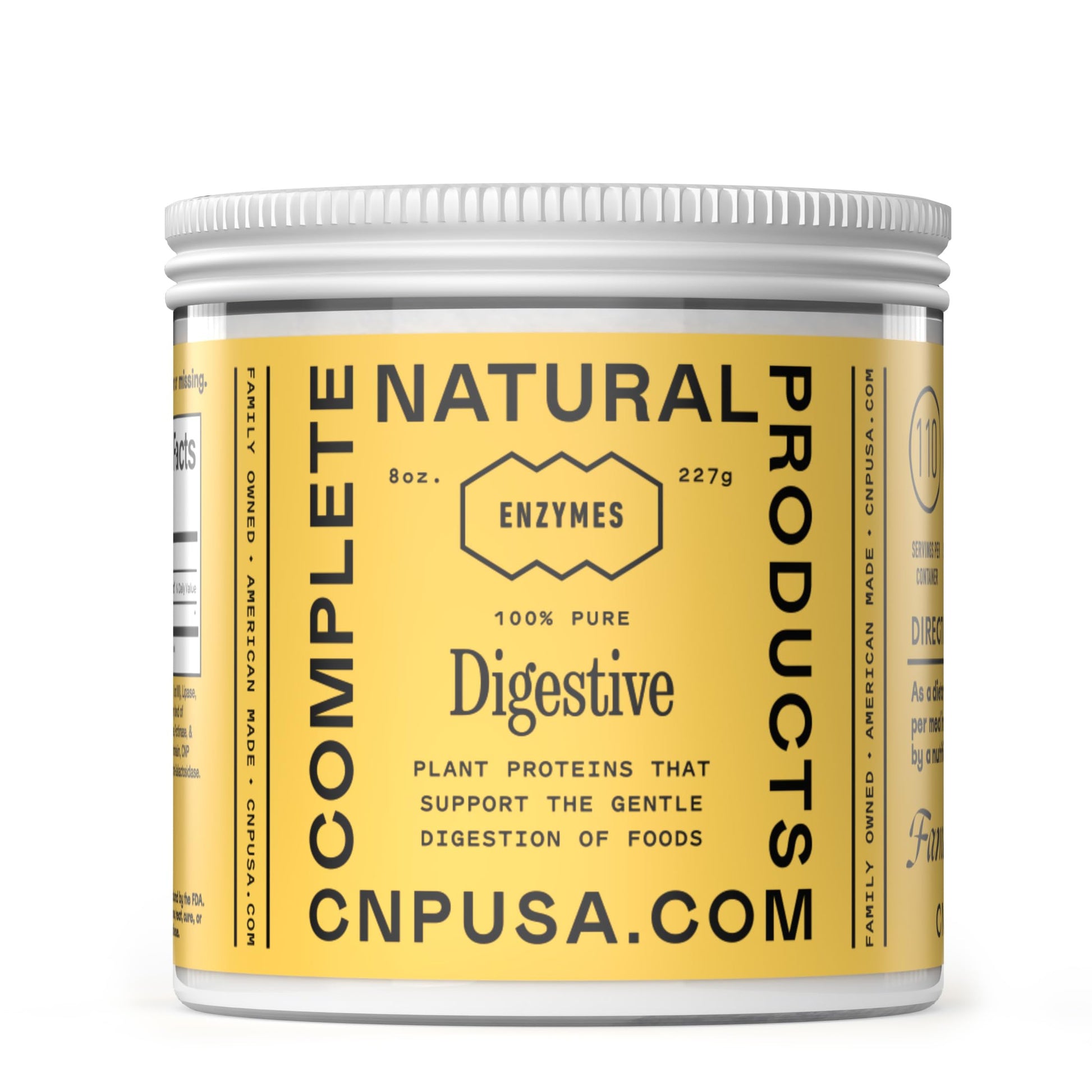 Complete Natural Products Digestive Enzyme Powder Plant Based Blend 8
