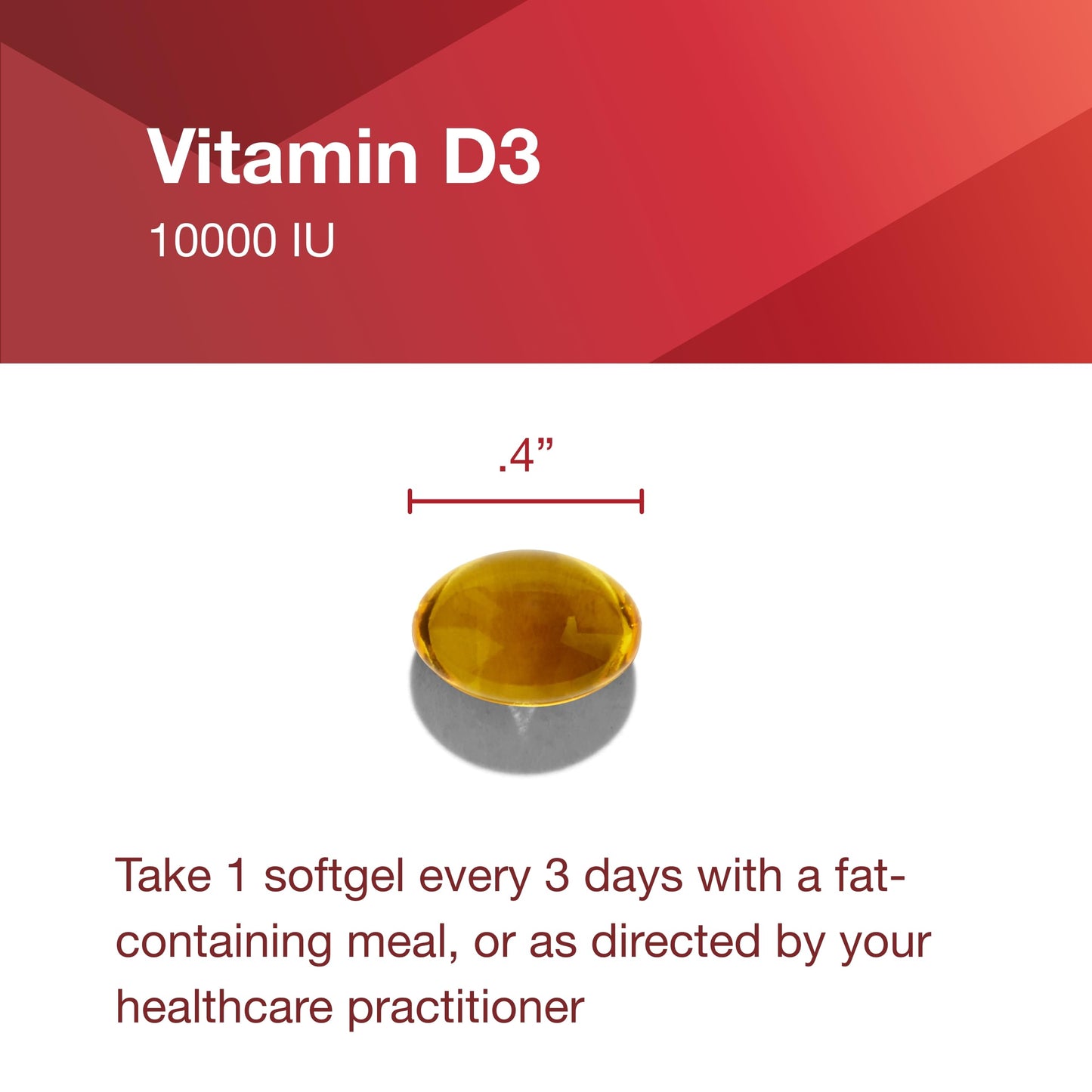 Protocol for Life Balance Vitamin D3 10,000 IU Softgels 120