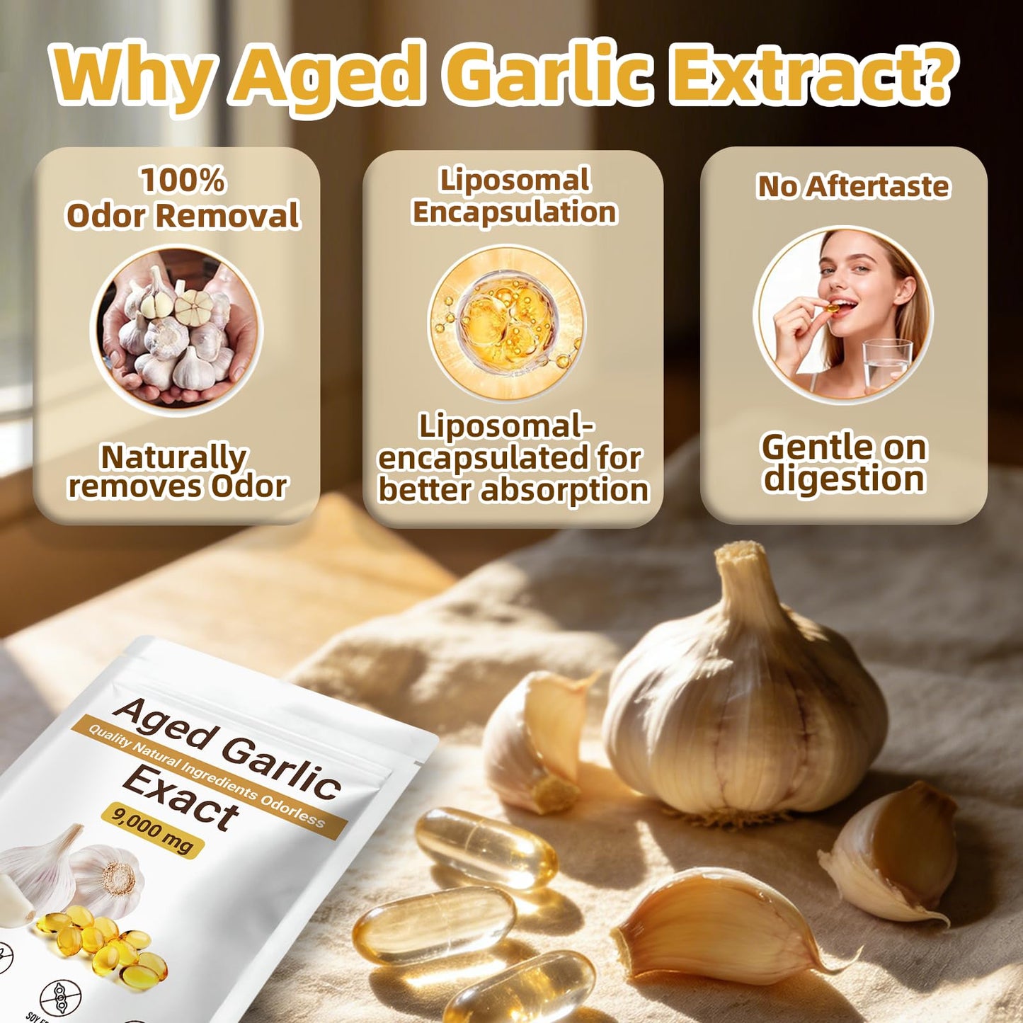 Biorizvo Aged Garlic Extract Softgels 600
