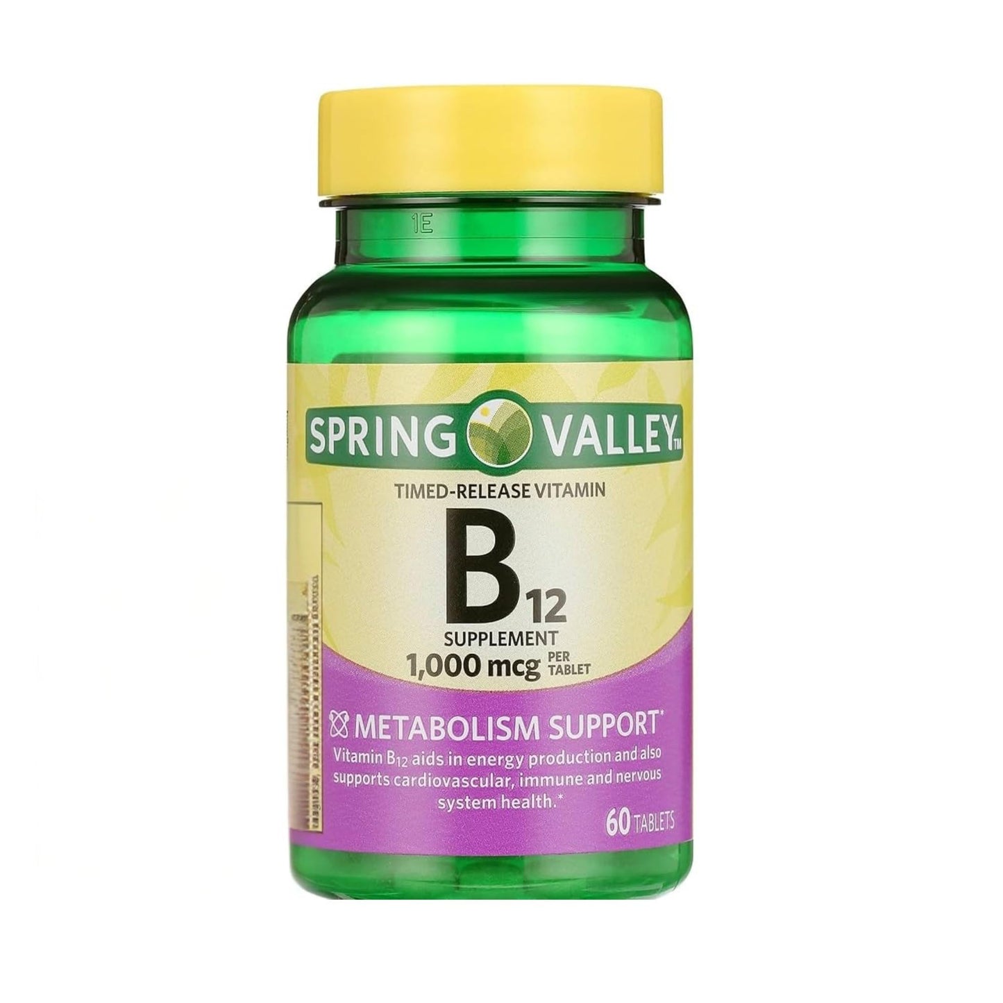 Unique Bundle Store Vitamin B12 1000 mcg Timed-Release Tablets 60 Count