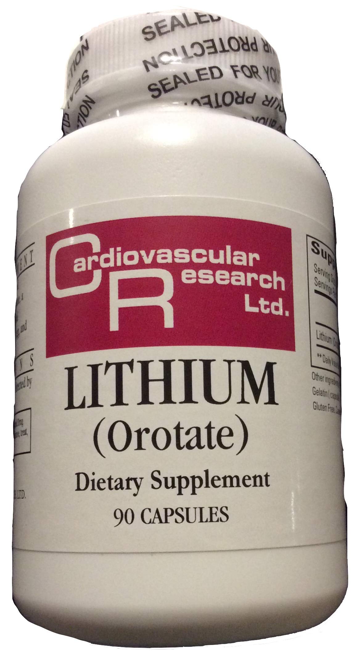 Ecological Formulas Cardiovascular Research Lithium Orotate Capsules 90 Count