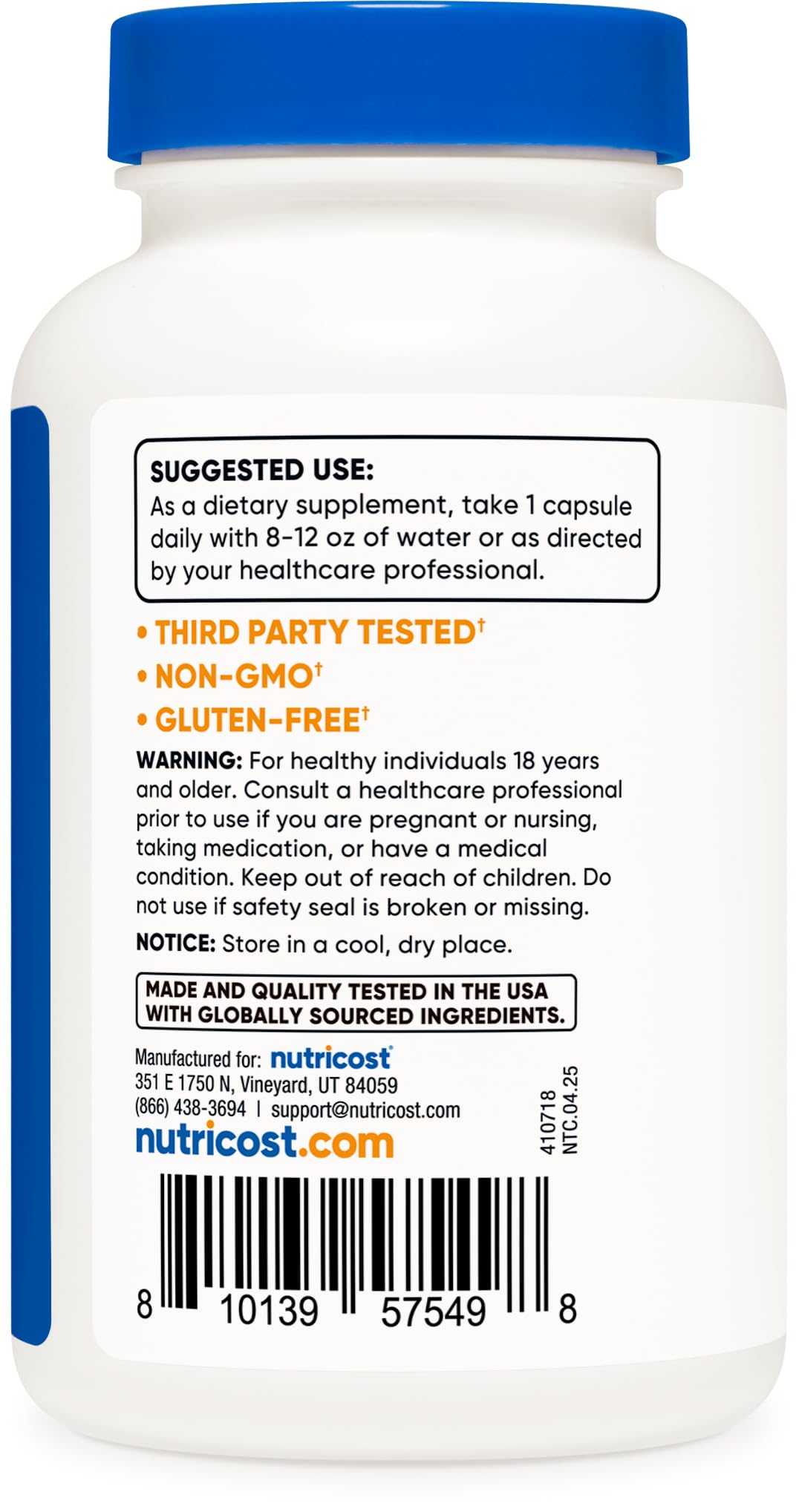 Nutricost Dong Quai 565mg Capsules, 120 Count