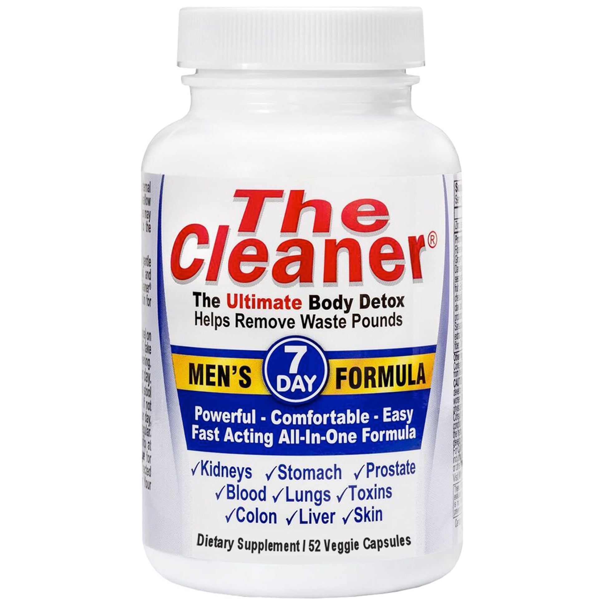 Century Systems The Cleaner Detox, Powerful 7-Day Complete Internal Cleansing Formula for Men, Support Digestive Health Capsule 52 Count