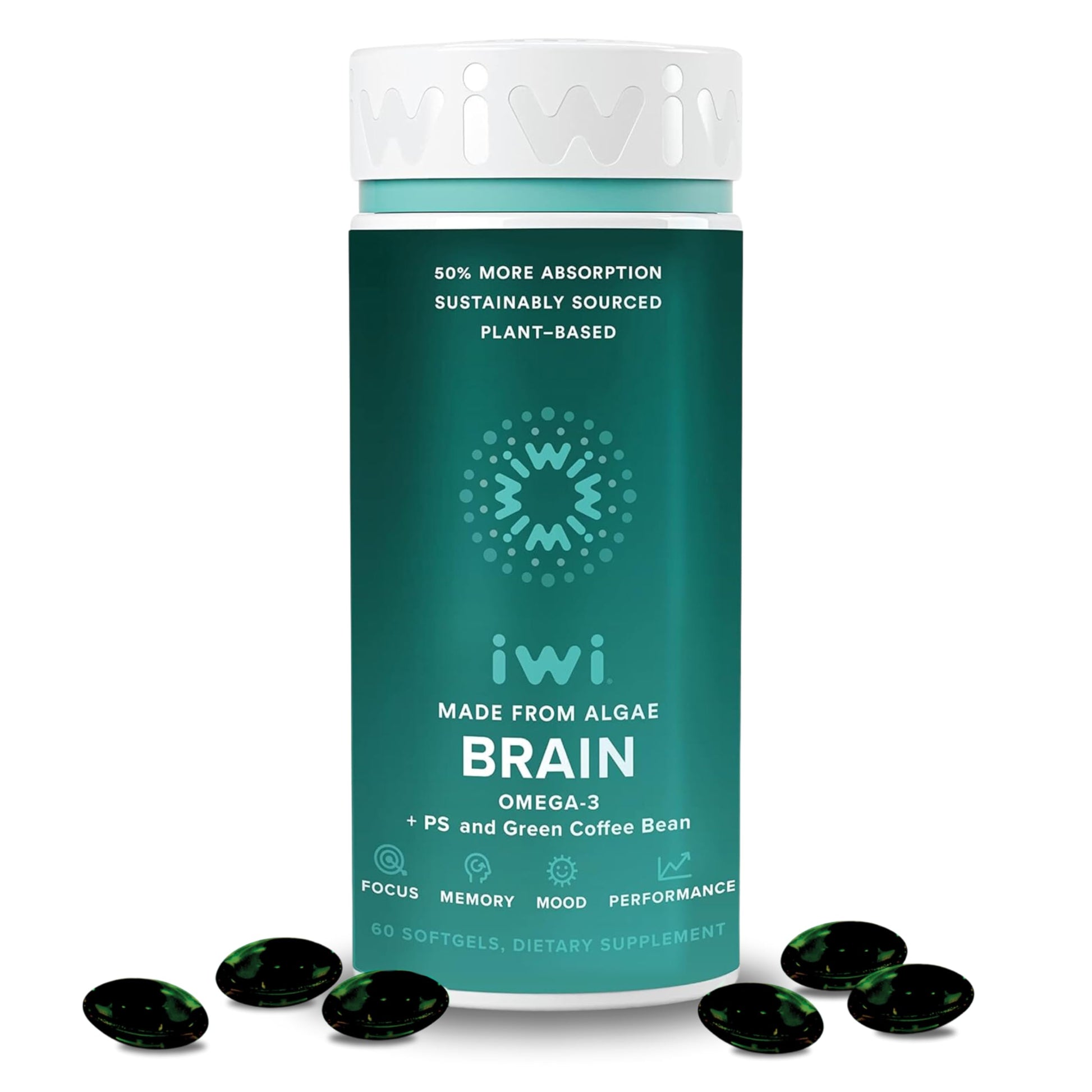 Iwi Life Brain Omega-3 Softgels, 60