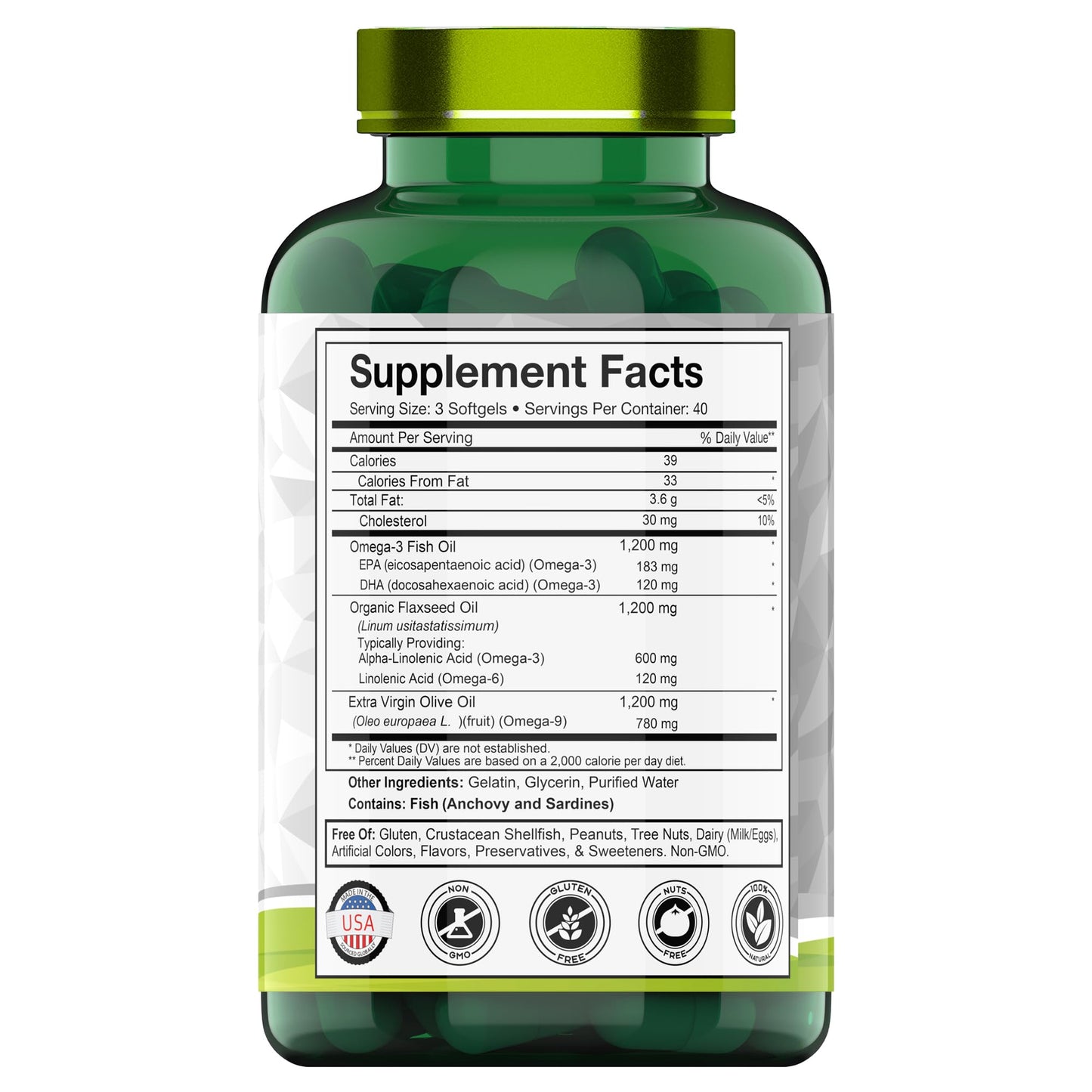 tnvitamins Triple Omega 3-6-9 Softgels, 120