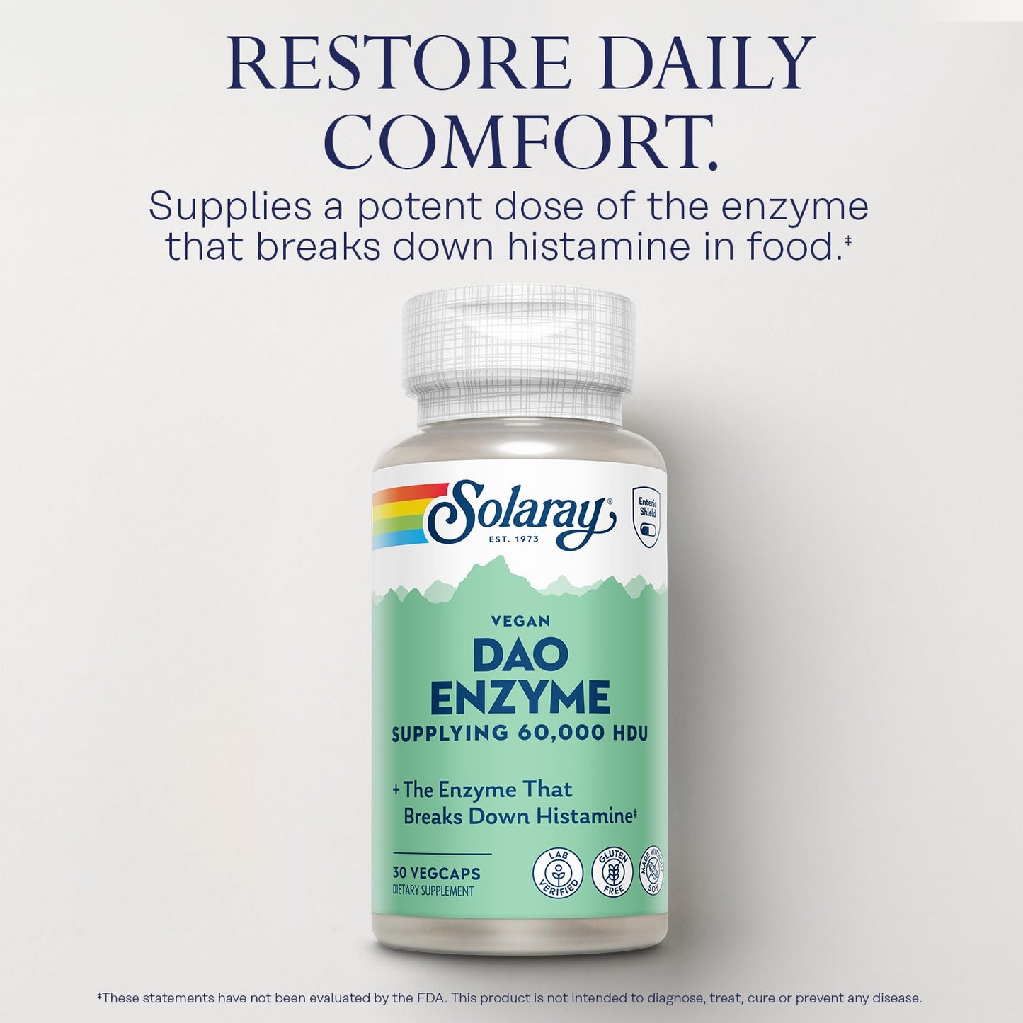 Solaray DAO Enzyme Capsule 30 VegCaps