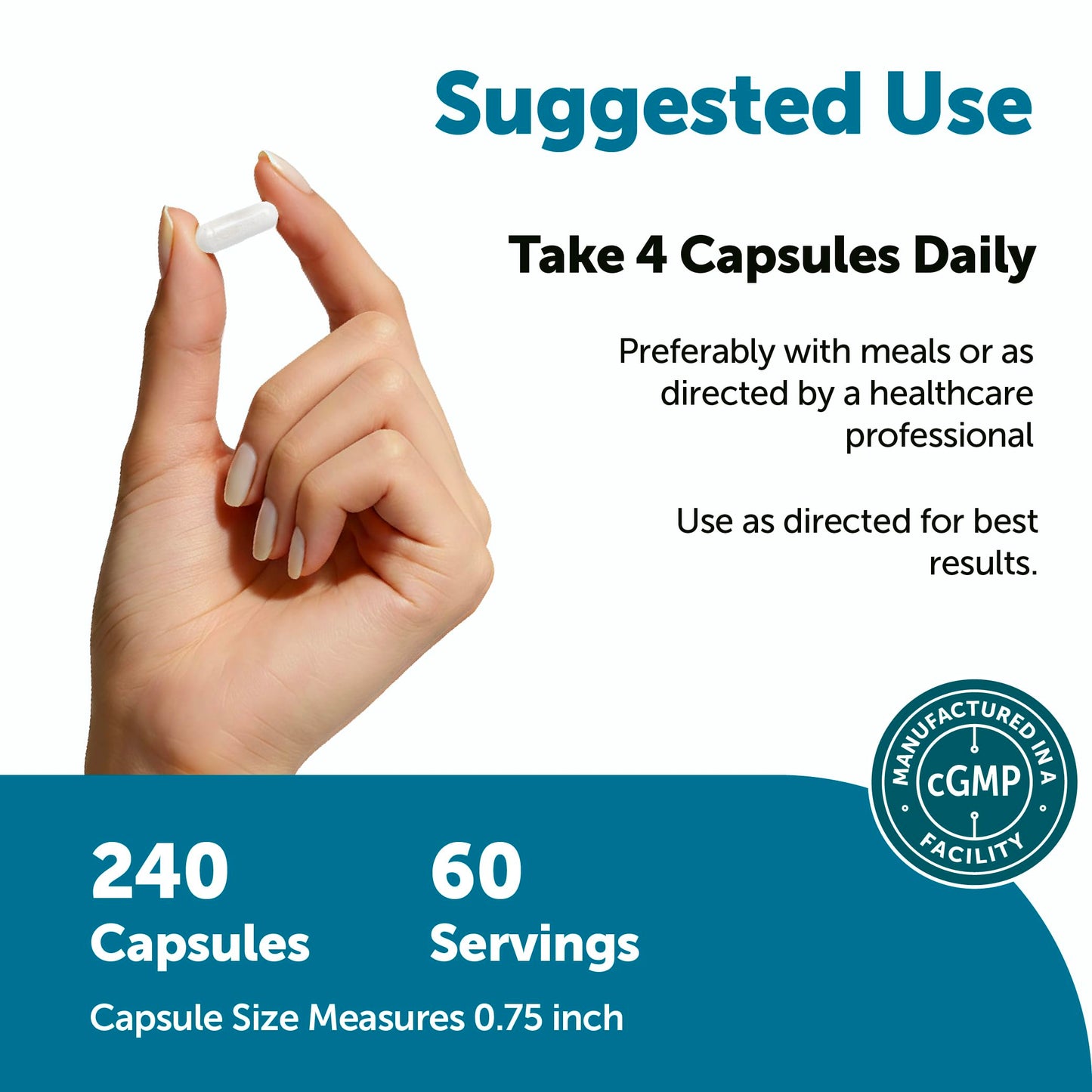 Micro Ingredients TMG 2000mg Capsules 240 Count
