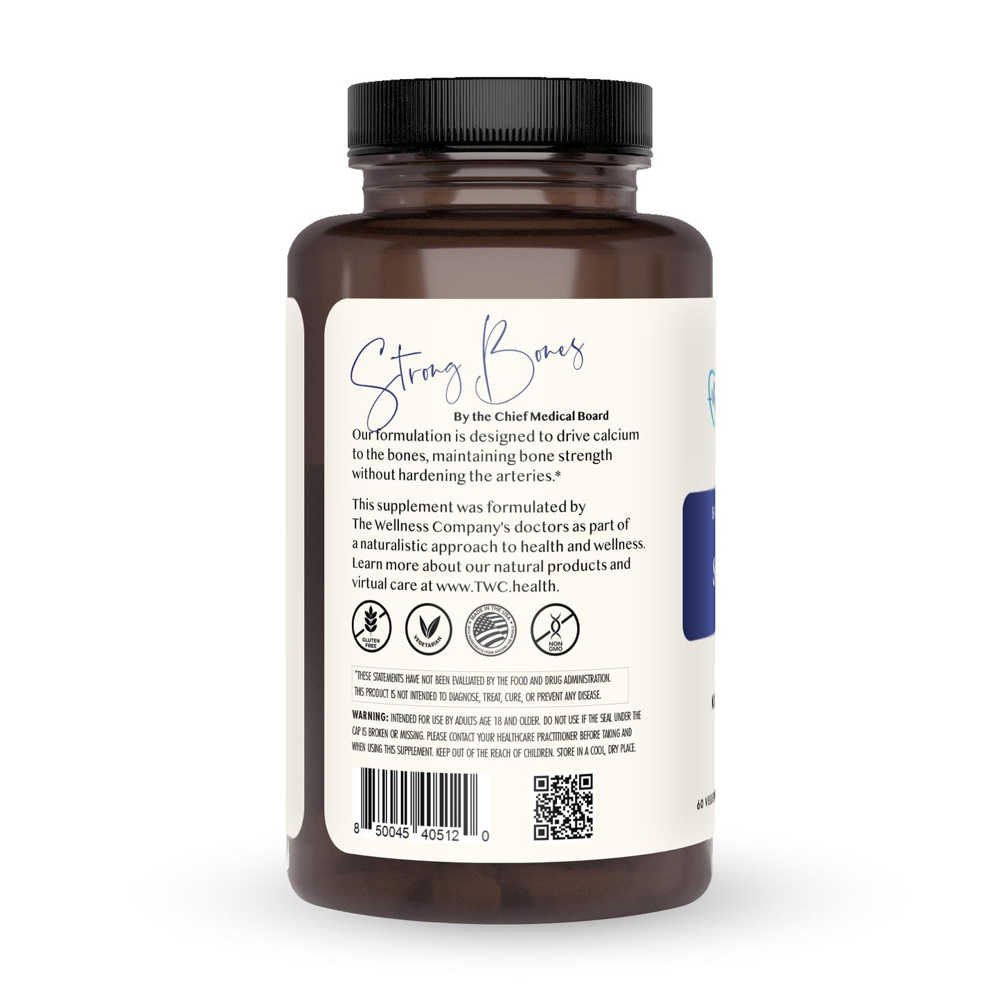 The Wellness Company Strong Bones Capsules 60 Capsules