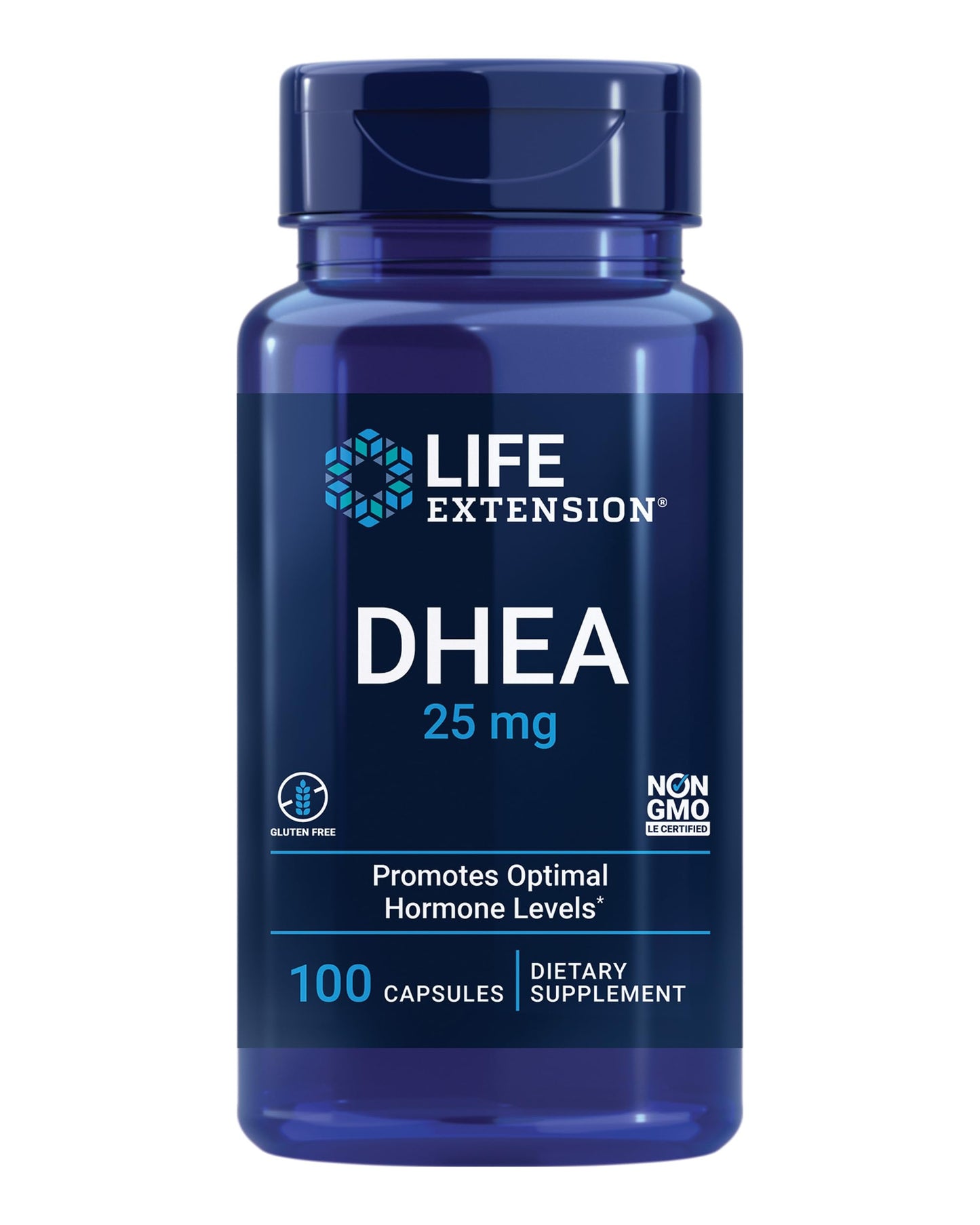 Life Extension Pregnenolone 50mg and DHEA 25mg Capsules, 200 Count