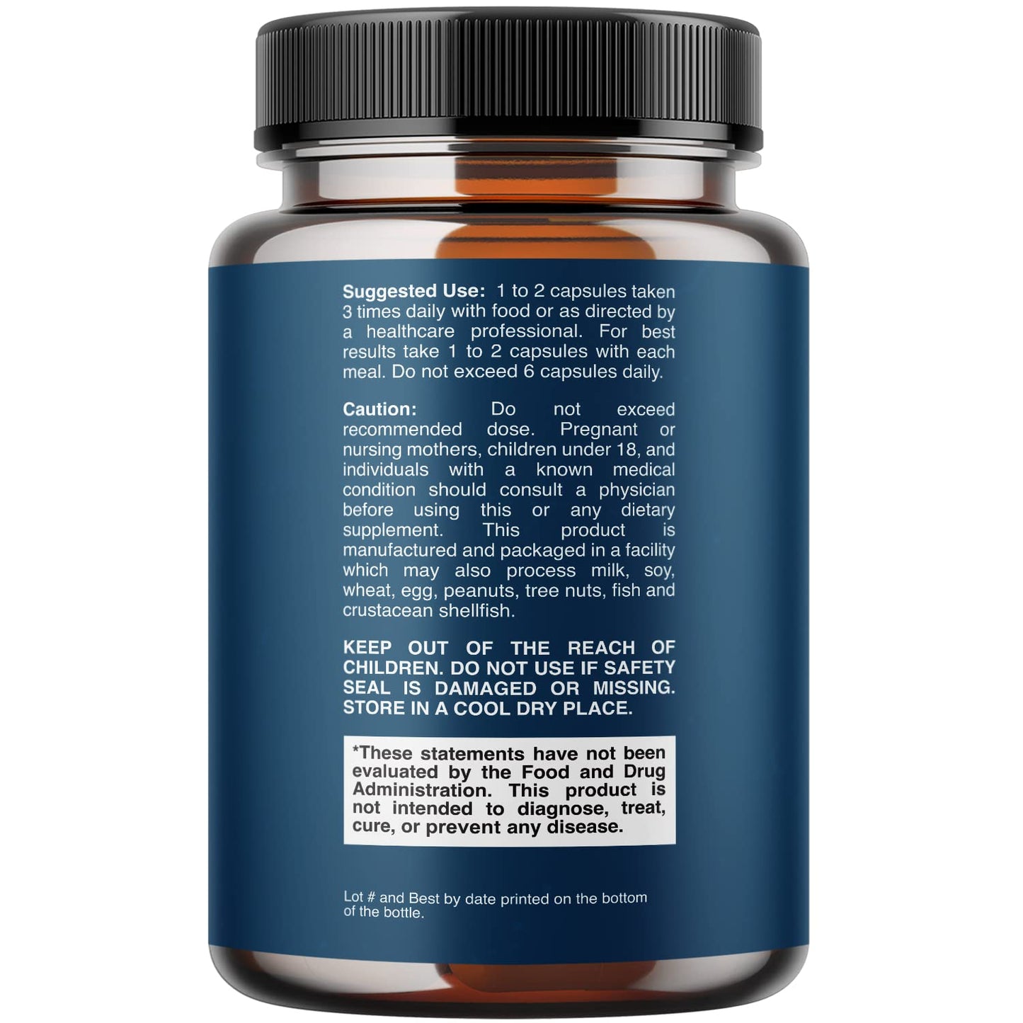 California Products Pure Digestive Enzyme with Lipase Amylase Protease 60 Capsules