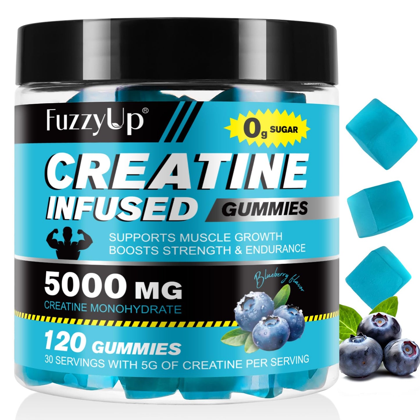 ZhuGuaCo Creatine Monohydrate Gummies 120 Gummies