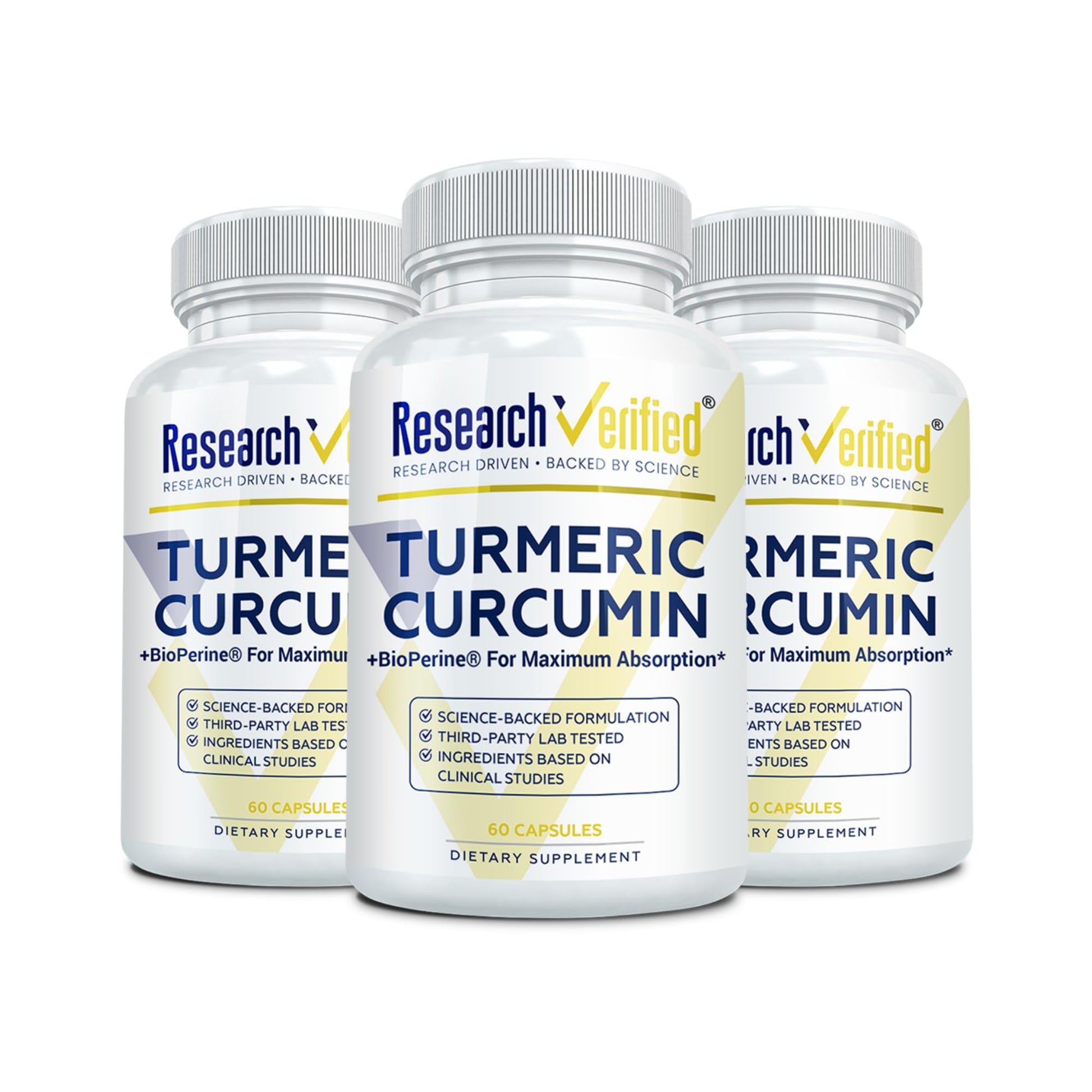 Research Verified Turmeric Curcumin with BioPerine 180 Capsules