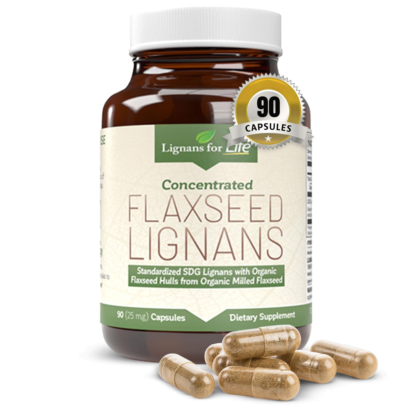 Lignans For Life Flaxseed and SDG Capsule 1 Pack