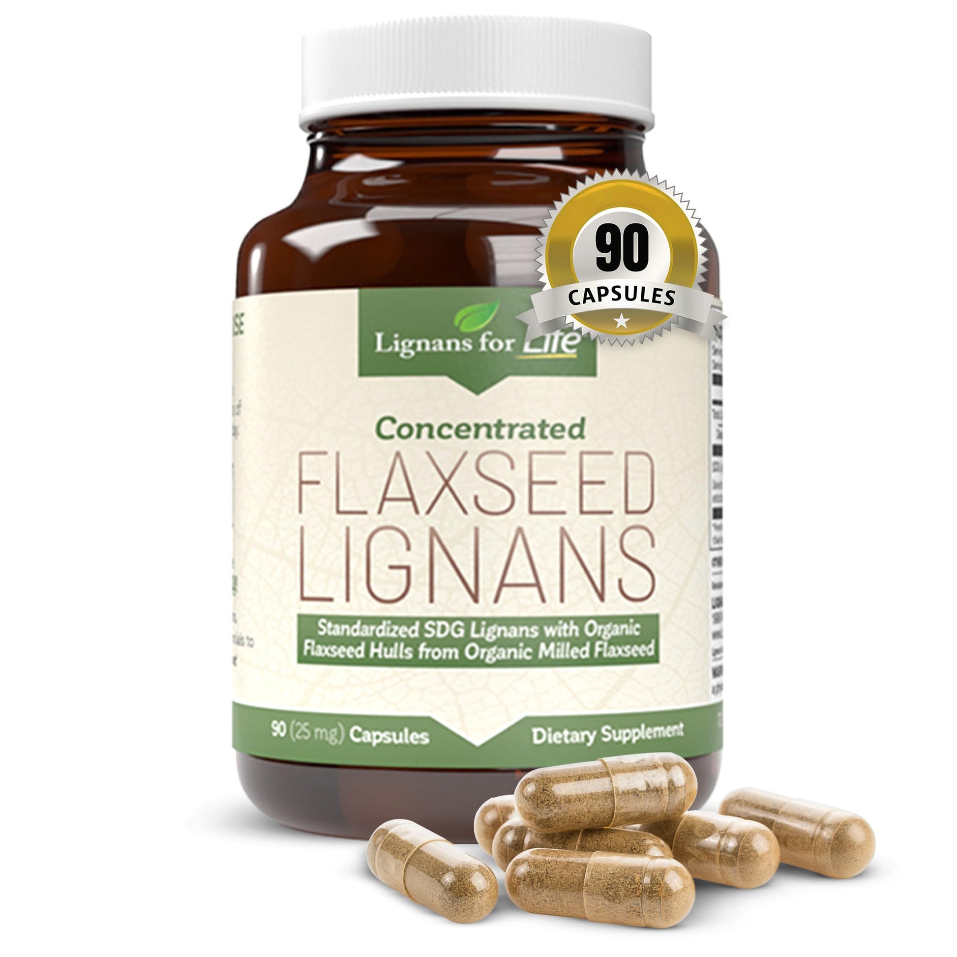 Lignans For Life Flaxseed and SDG Capsule 1 Pack