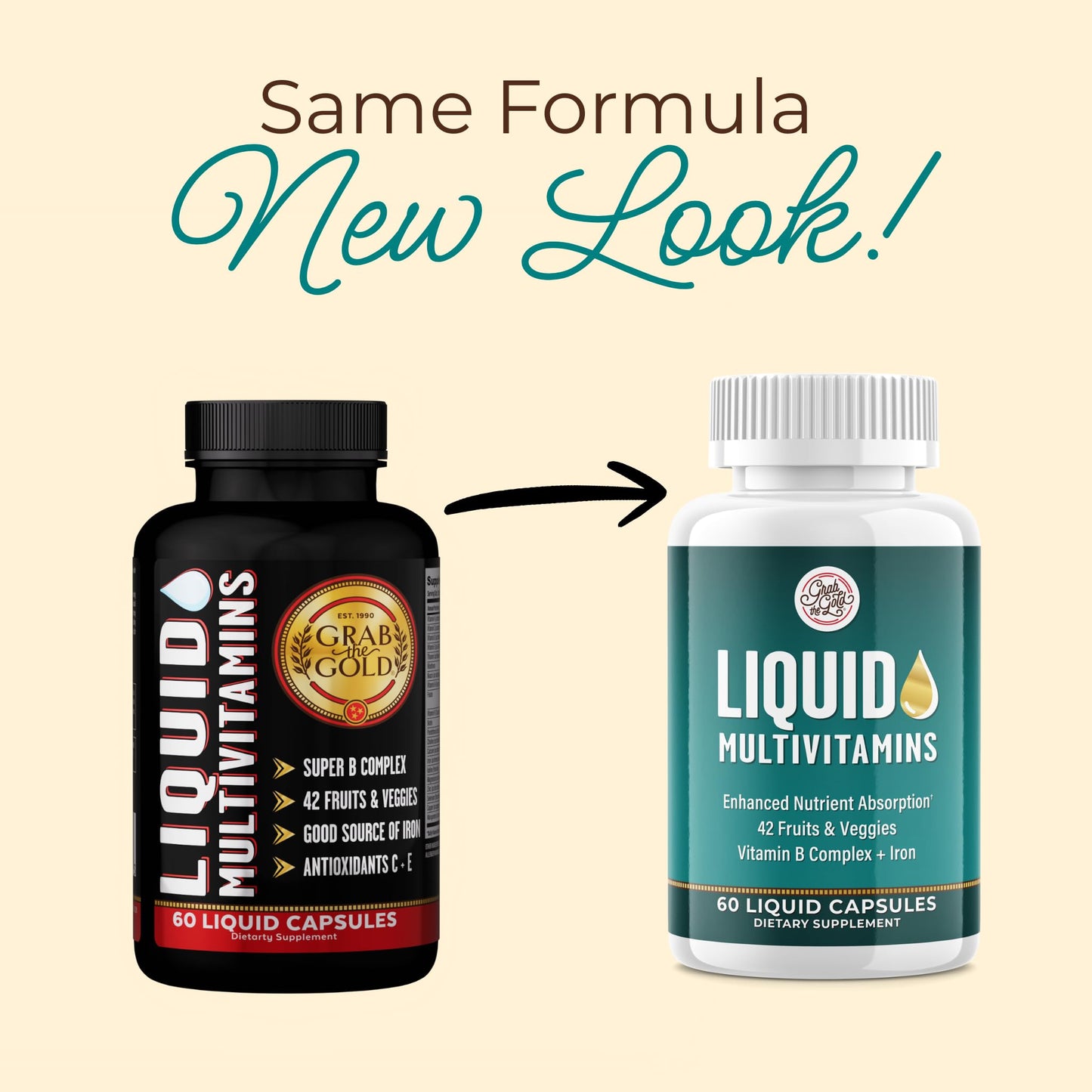 Grab The Gold Liquid Womens Multivitamin 60 Capsules