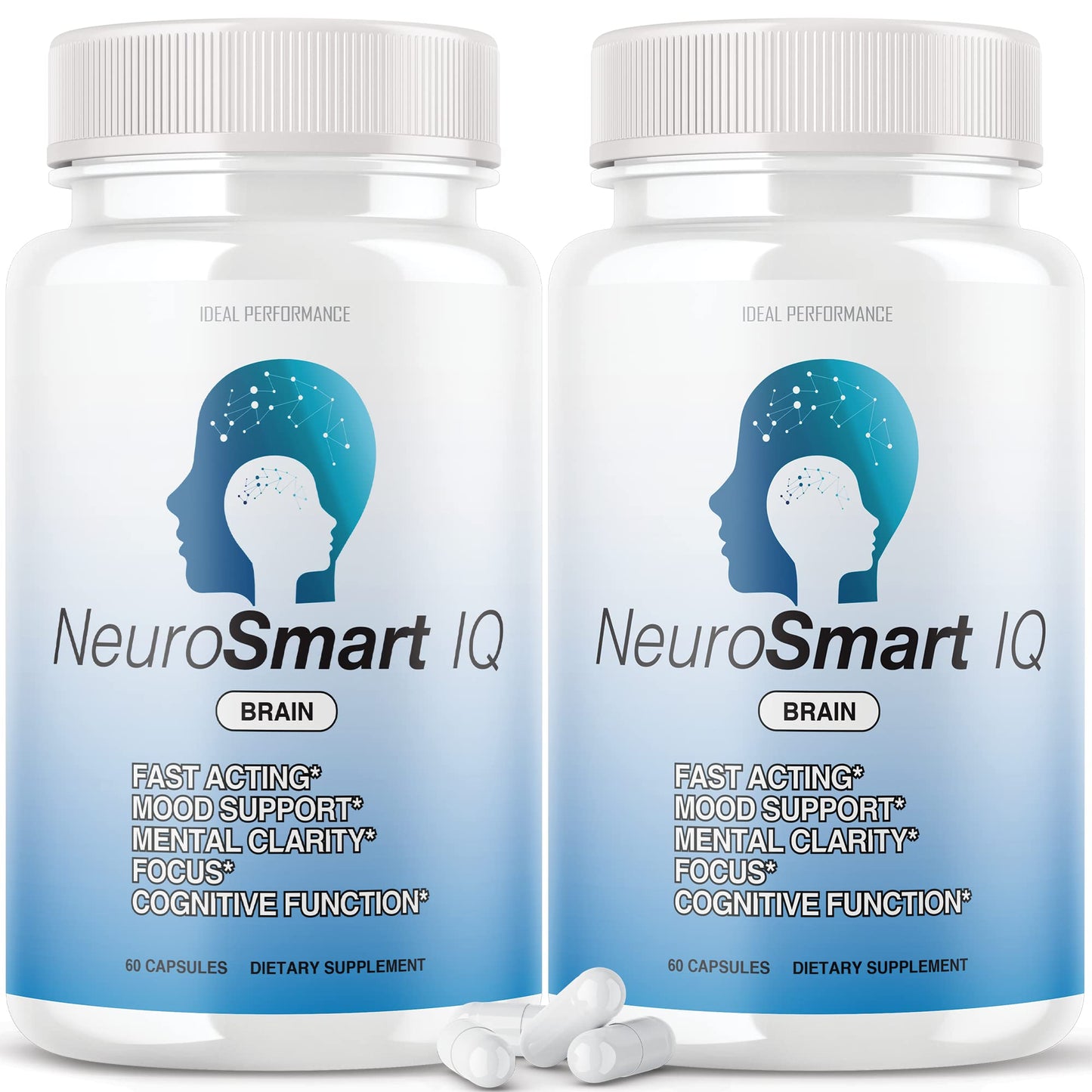 IDEAL PERFORMANCE Neuro Smart IQ Brain Pills Neurosmart Mind Energy Plus Neurosmartiq Capsule 120