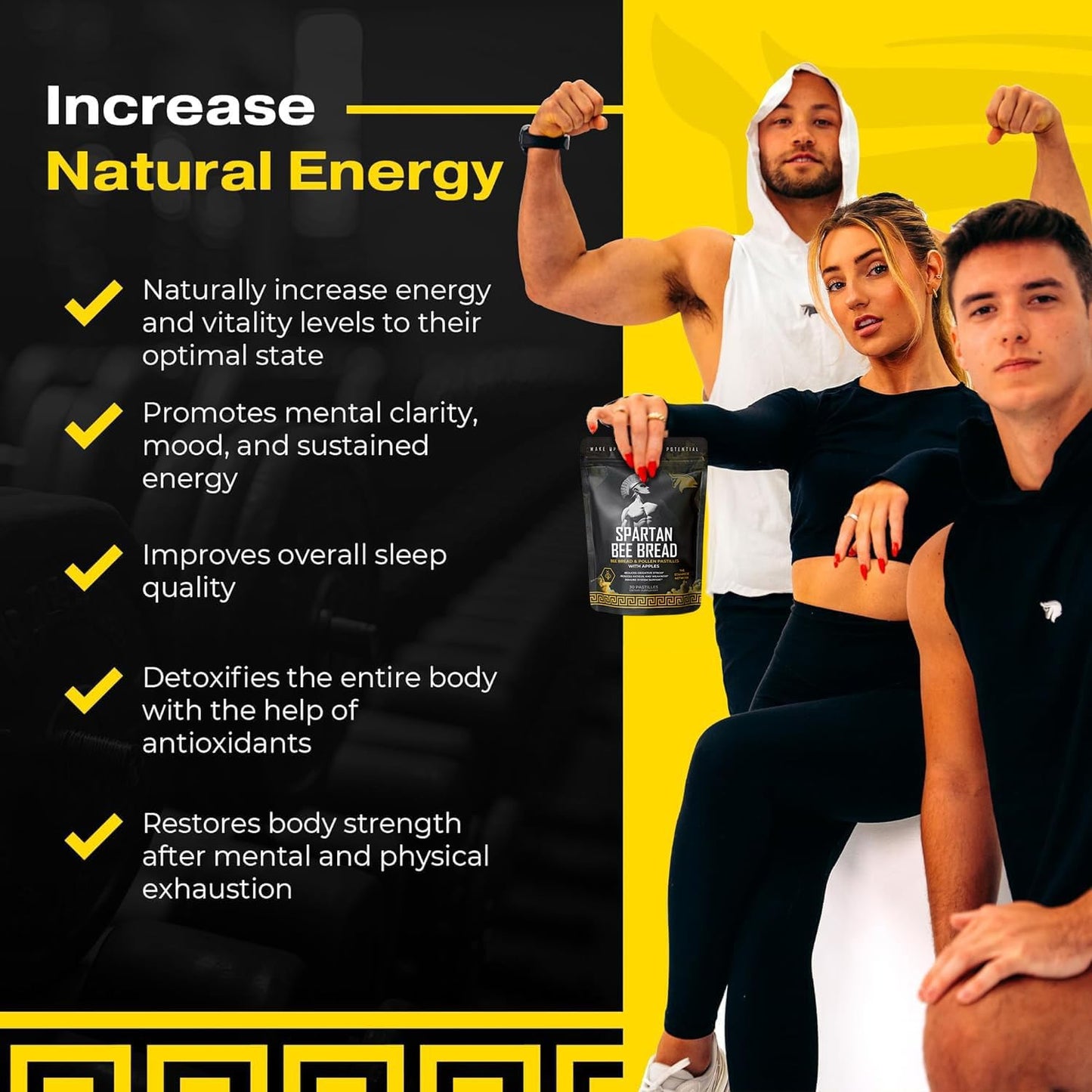 The Stampede Network Spartan Bee Bread Chewables Natural Multivitamin + Divine Nectar Honey, 1 Chewable