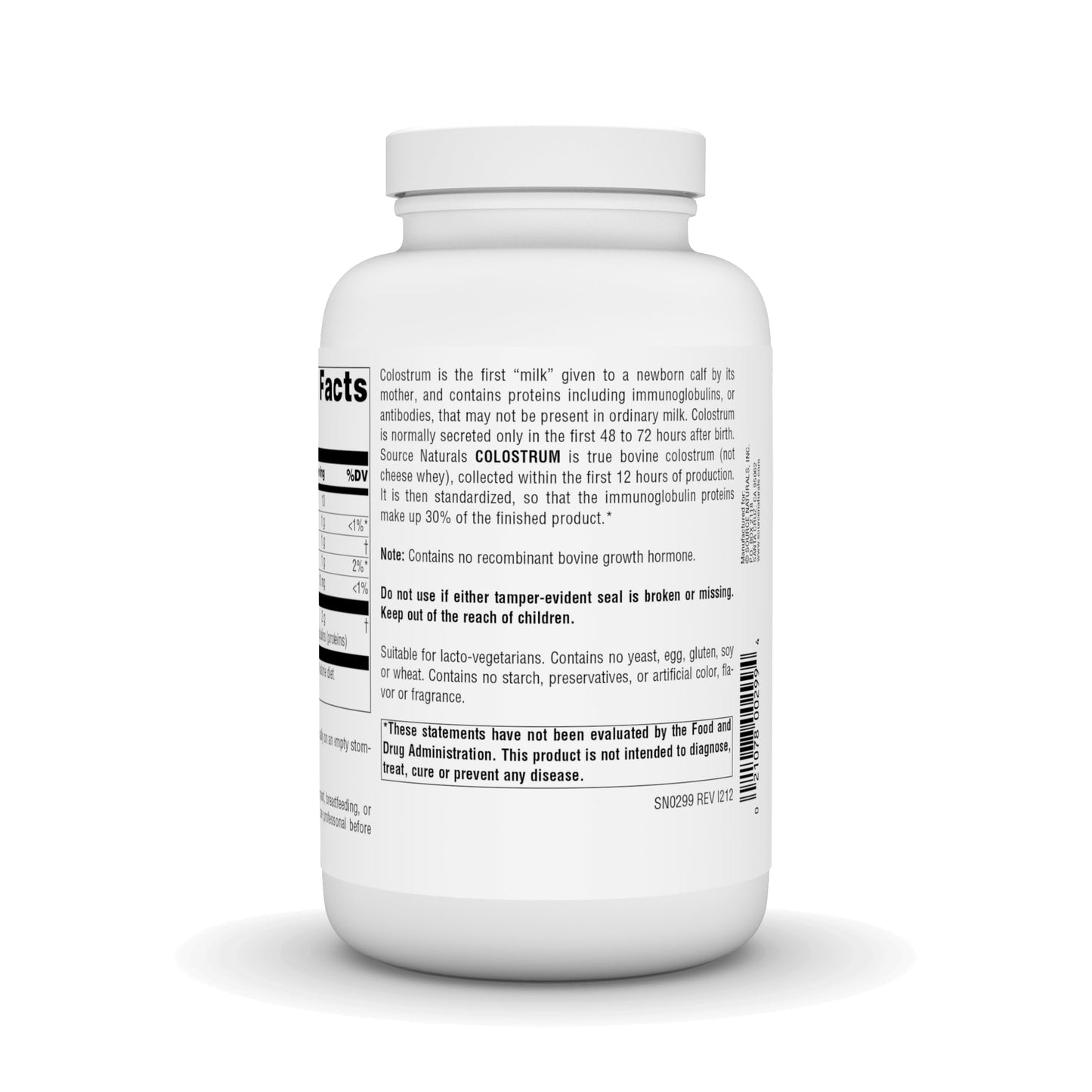 Source Naturals Colostrum Powder, 4 oz, Contains 30 Percent Immunoglobulins