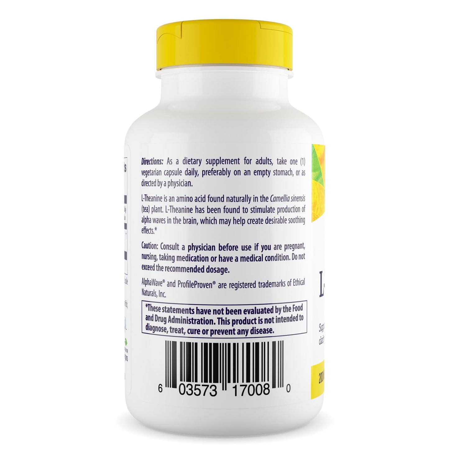 Healthy Origins L-Theanine 200 mg Capsule 180