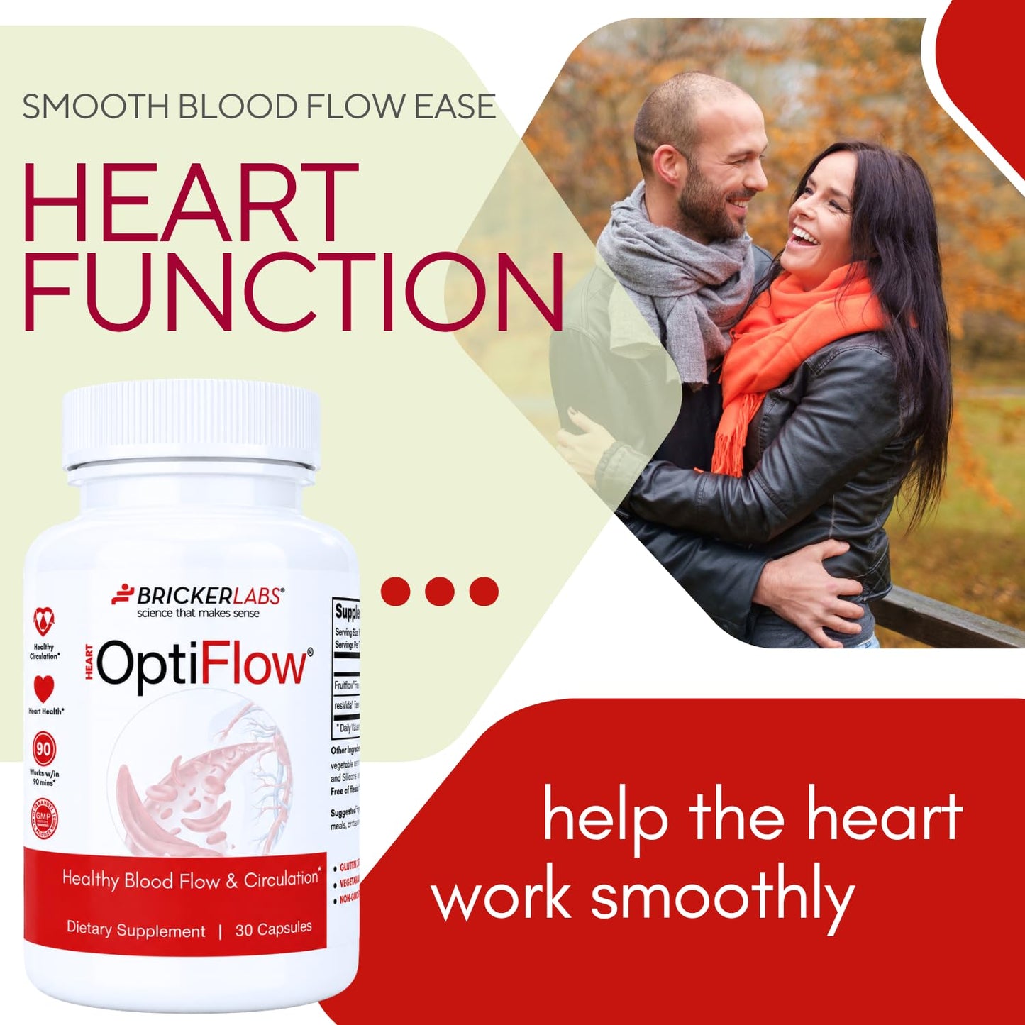 Bricker Labs OptiFlow Blood Circulation Vitamins 30 Capsules