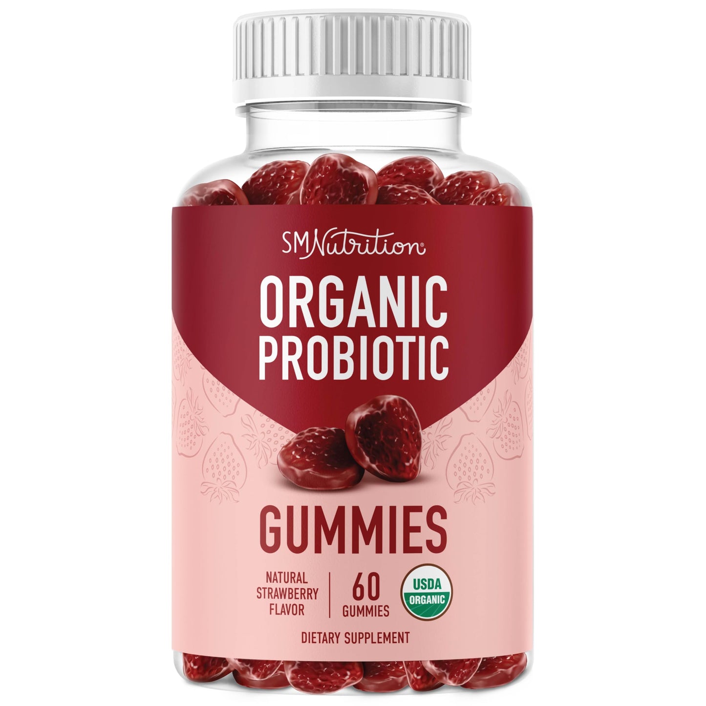SMNutrition Organic Probiotics Gummies 60 Count