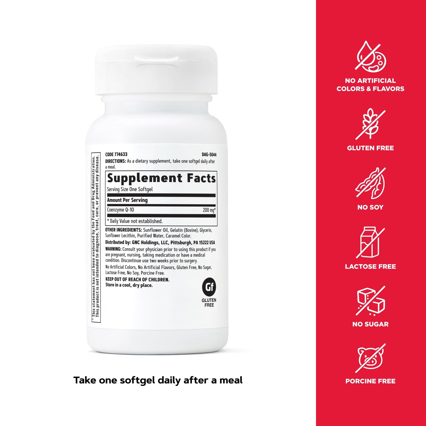 GNC CoQ-10 200mg Softgels 30 Count