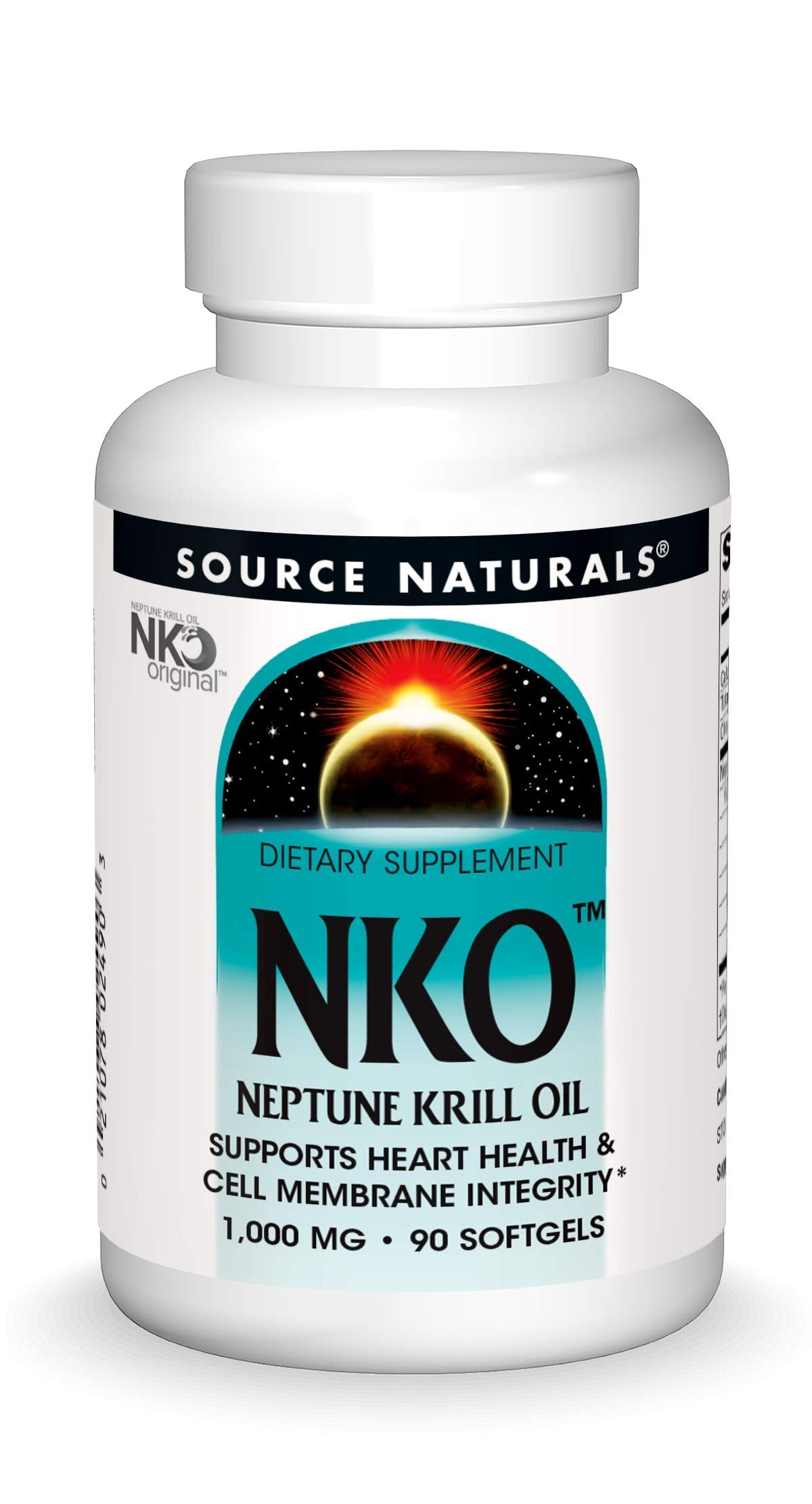Source Naturals NKO Neptune Krill Oil Softgels, Supports Heart Health and Cell Membrane Integrity*, 90 Softgels