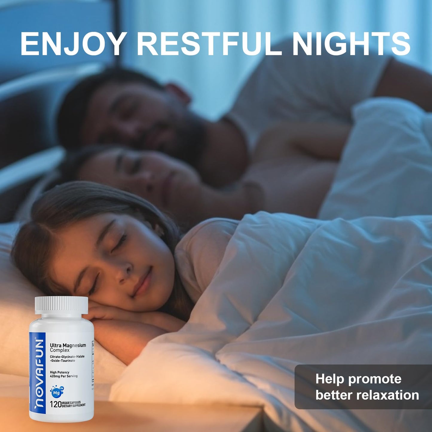 Novafun Magnesium B6 Supplement 120 Capsules