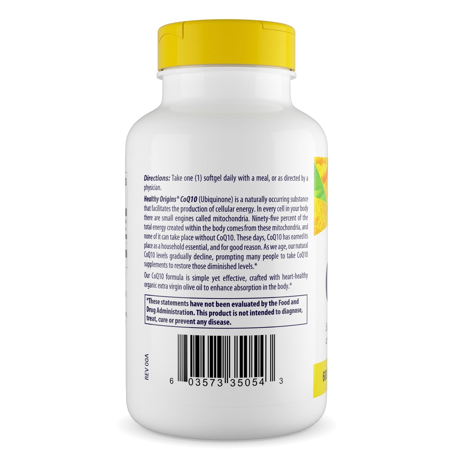 Healthy Origins CoQ10 600 mg Softgels 60 Count