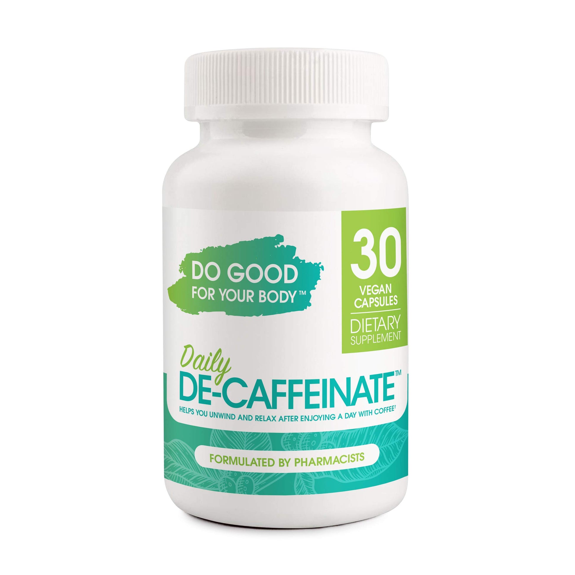 Do Good For Your Body Daily De-Caffeinate for Coffee Lovers Rutaecarpine Supplement for Relaxation After Caffeine – Non-Melatonin, Non-Addictive Evening Formula, 30 Capsules