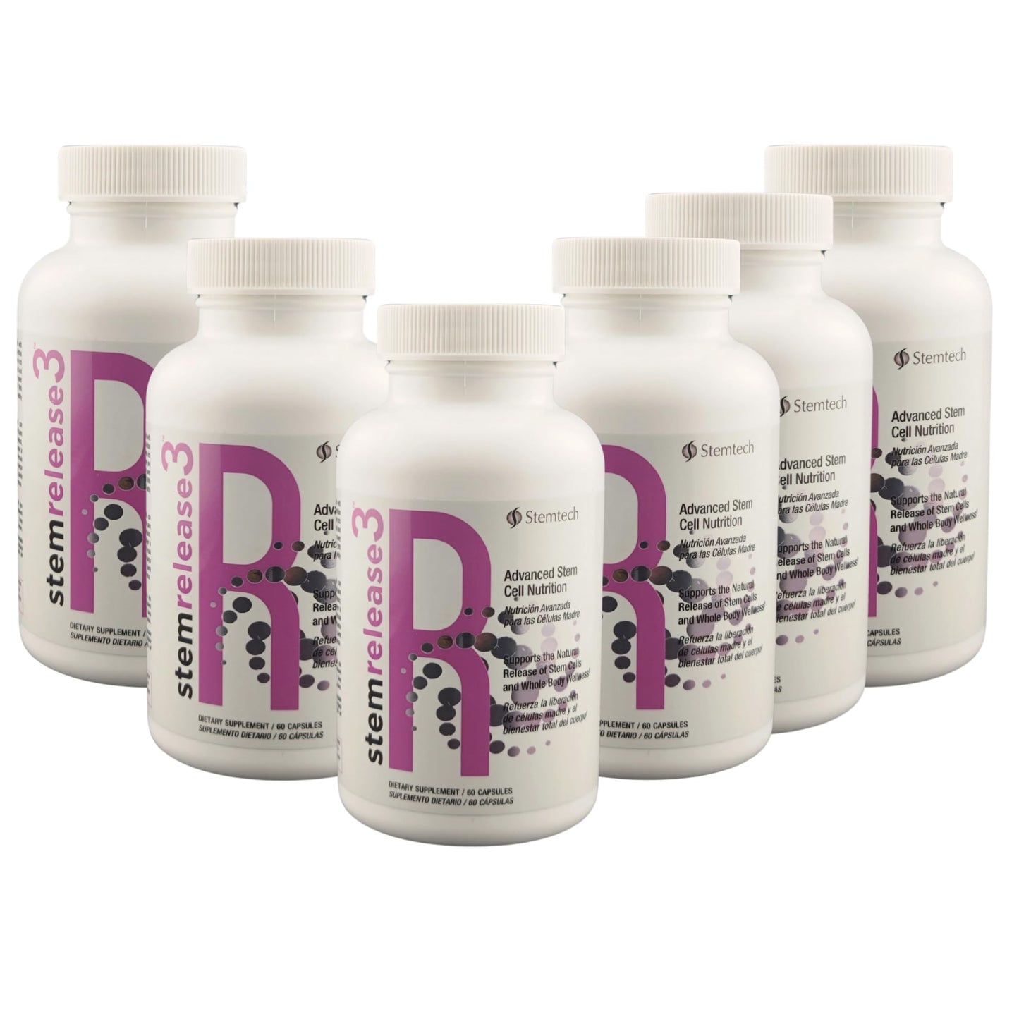 StemTech Stemrelease3™ Cutting-Edge Stem Cell Nutrition for Natural Renewal and Youthful Vitality, Exclusive Blend for Enhanced Telomere Health 360 Capsules