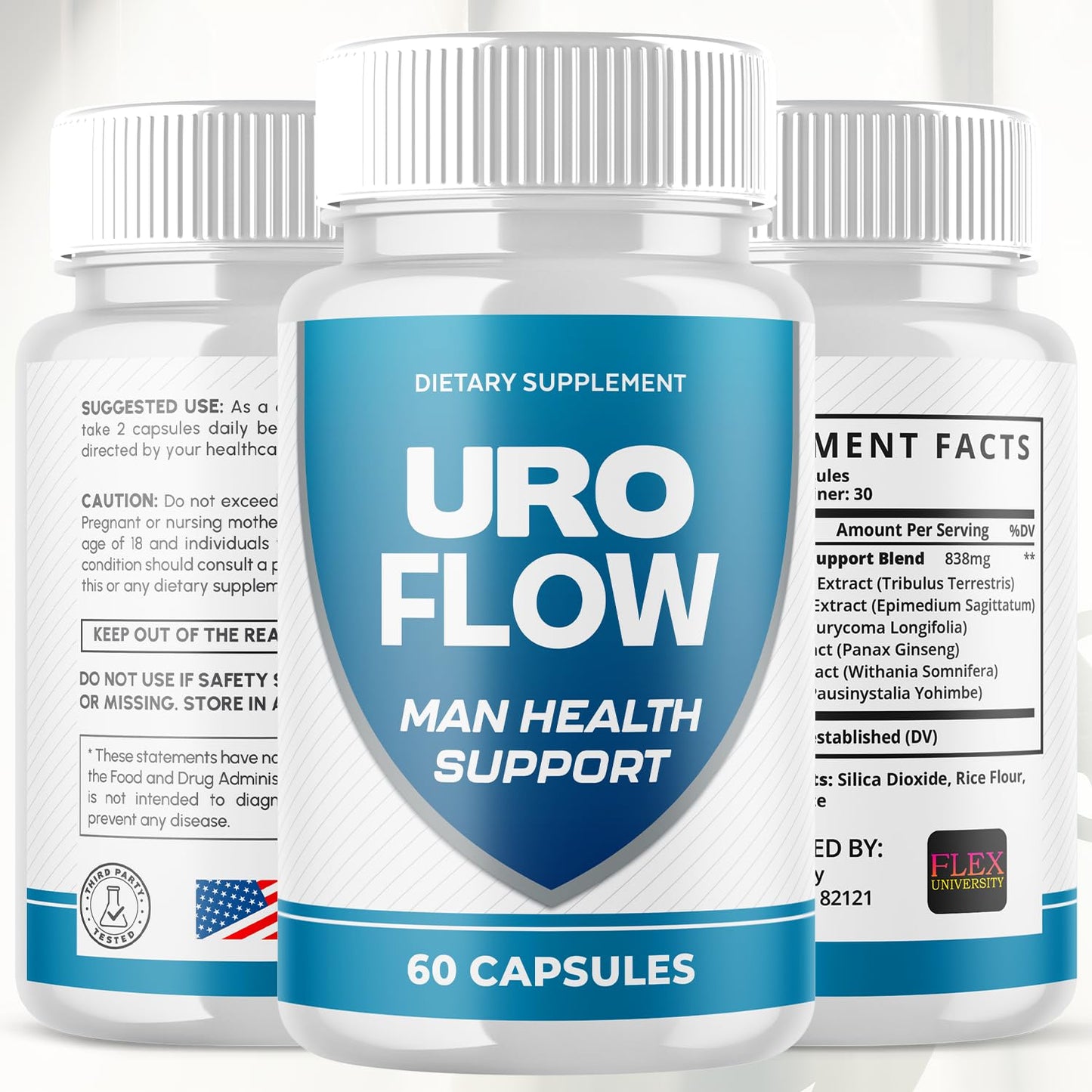 Flex University URO Flow Capsules 180 Capsules