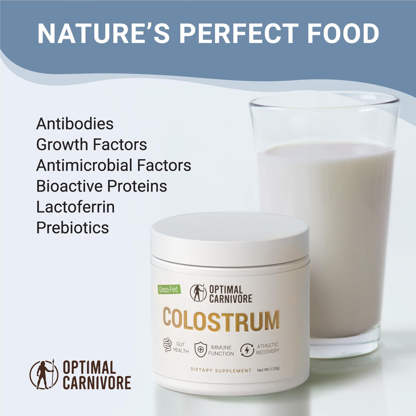 Optimal Carnivore Grass Fed Colostrum Powder 4.23 Ounce