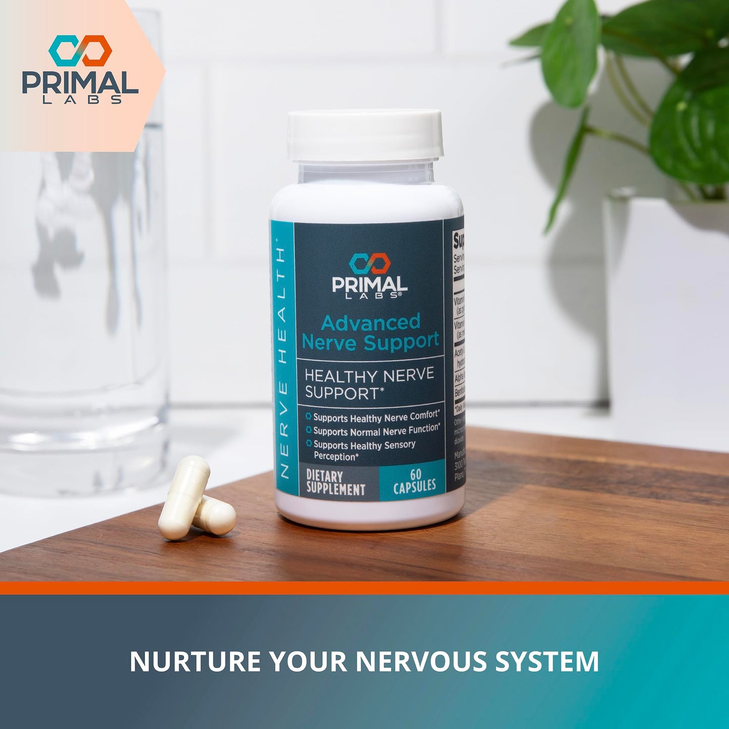Primal Labs Nerve Support Capsule 60 Count