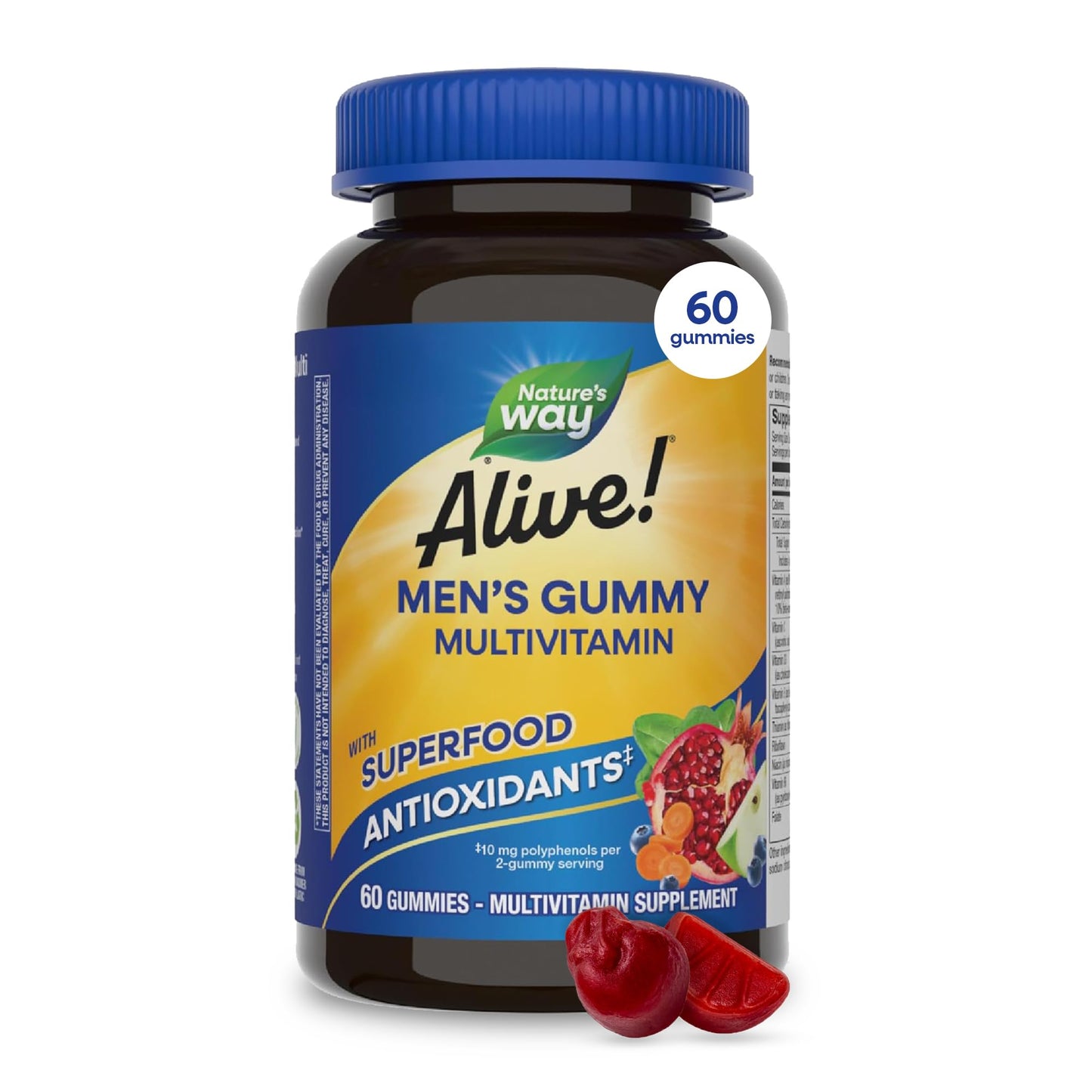 Nature's Way Alive! Men's Multivitamin Gummies 60 Count