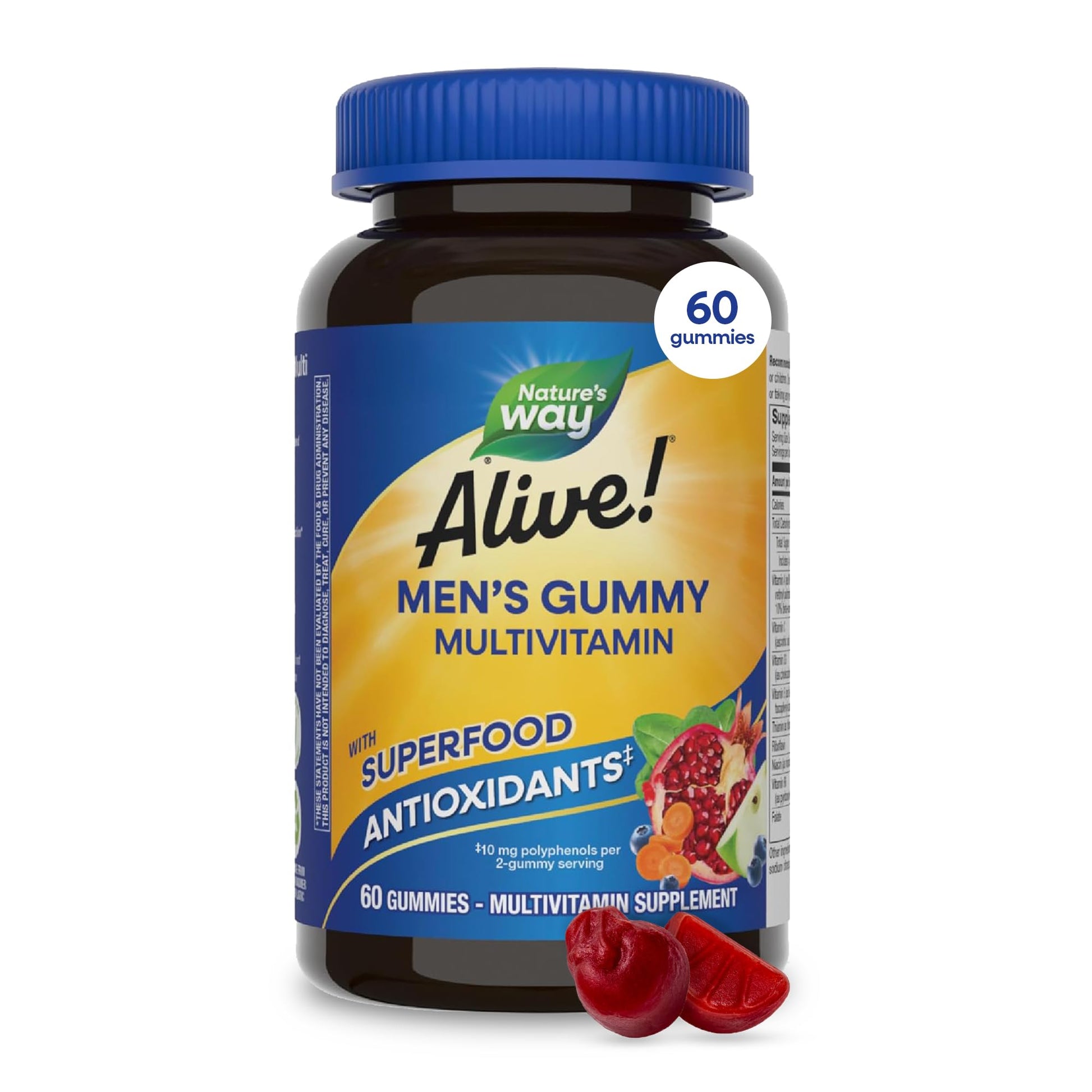 Nature's Way Alive! Men's Multivitamin Gummies 60 Count