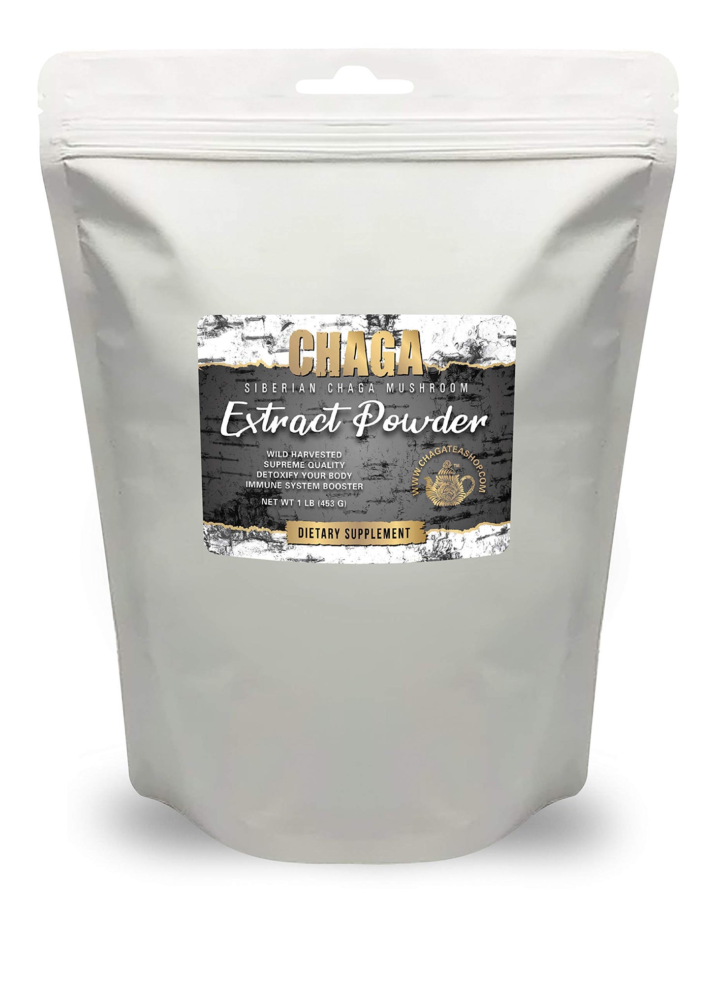ChagaTeaShop Siberian Chaga Mushroom Extract Powder 16 oz