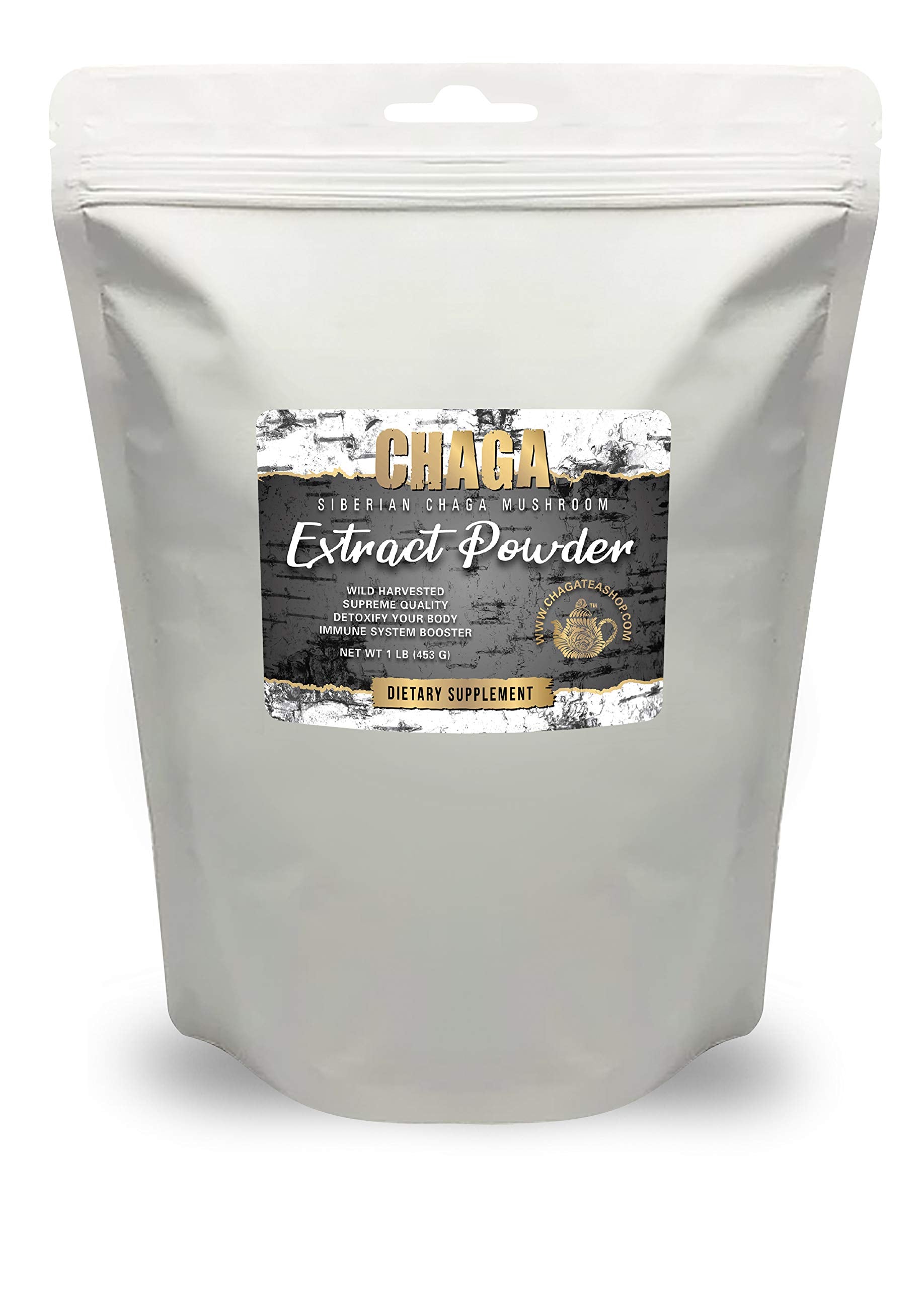 ChagaTeaShop Siberian Chaga Mushroom Extract Powder 16 oz