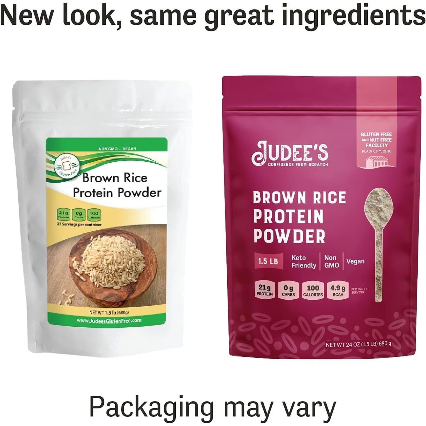 Judee's Gluten Free Brown Rice Protein Powder 24