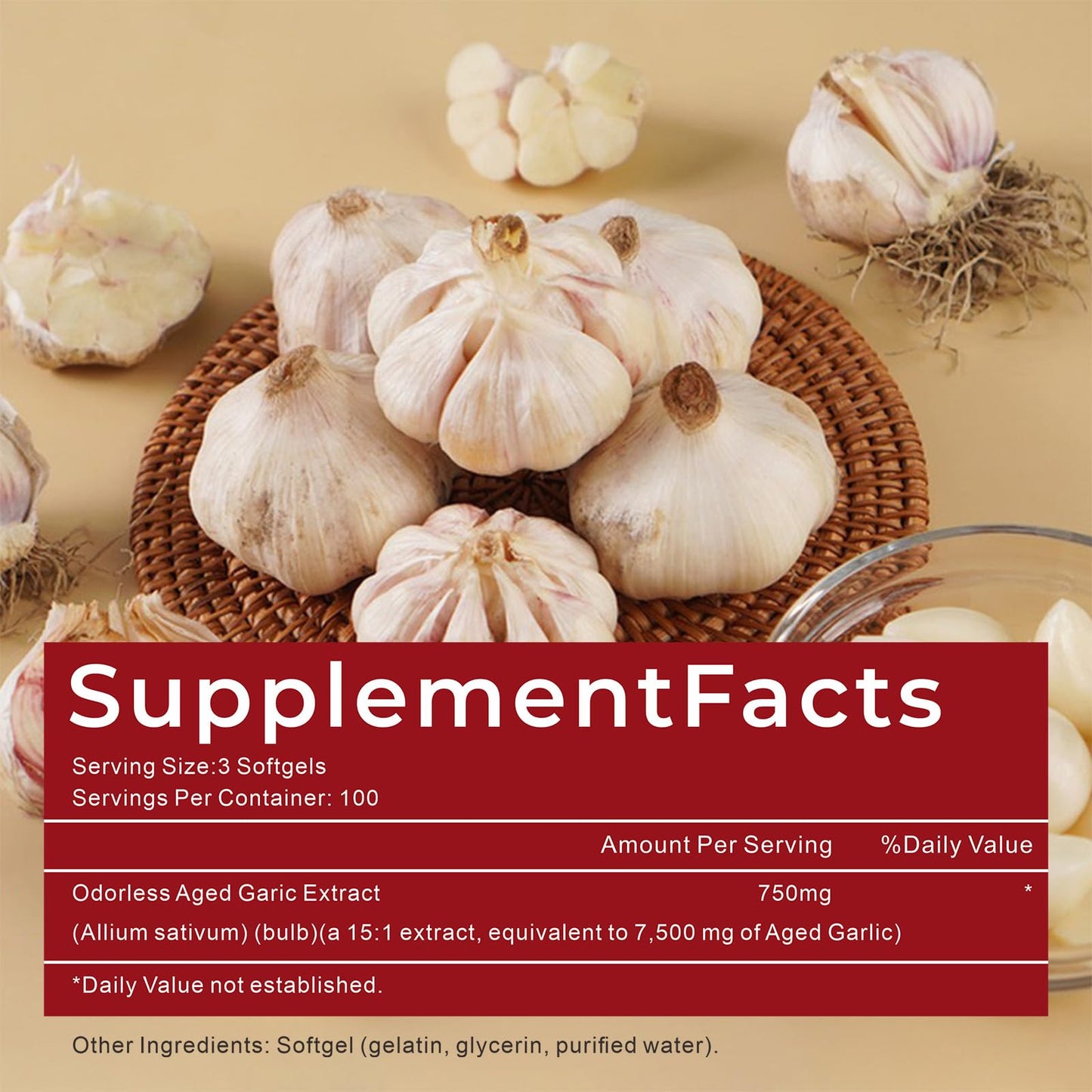 SylvaMyst Aged Garlic Extract Softgels 300 Count