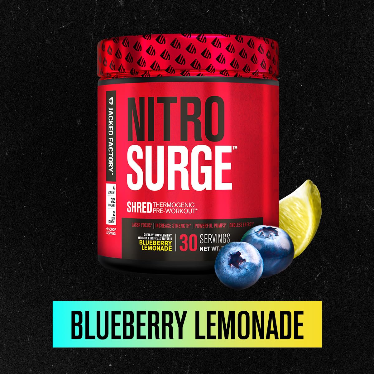 Jacked Factory Nitrosurge Shred Thermogenic Pre-Workout Powder 2