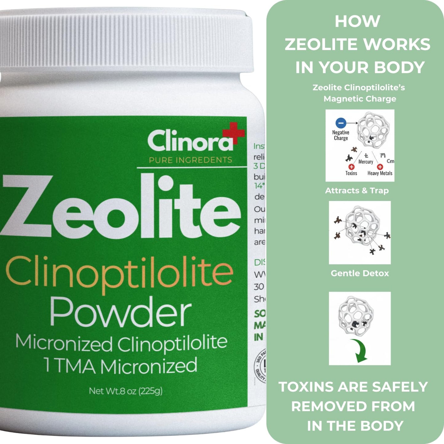 Clinora Zeolite Detox Powder 16