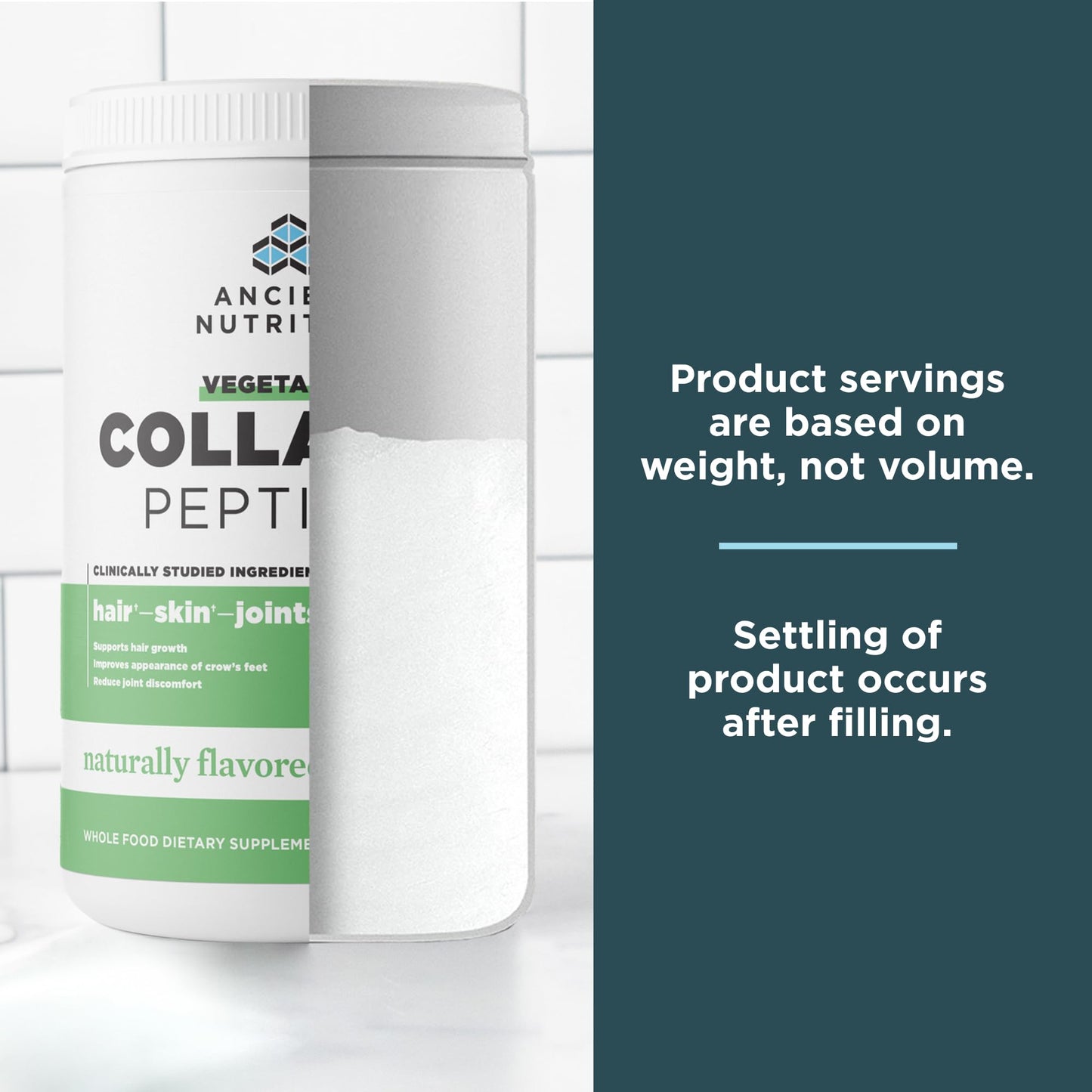 Ancient Nutrition Vegetarian Collagen Peptides Powder 9.9