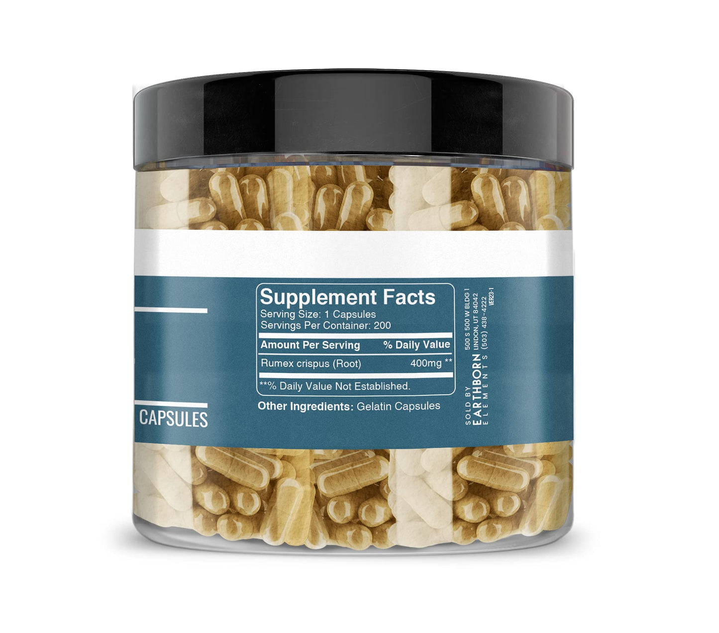 Earthborn Elements Yellow Dock Root Capsules 400 Count