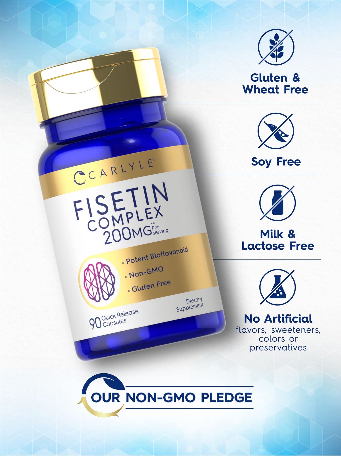 Carlyle Fisetin Complex Supplement Capsule 90 Count